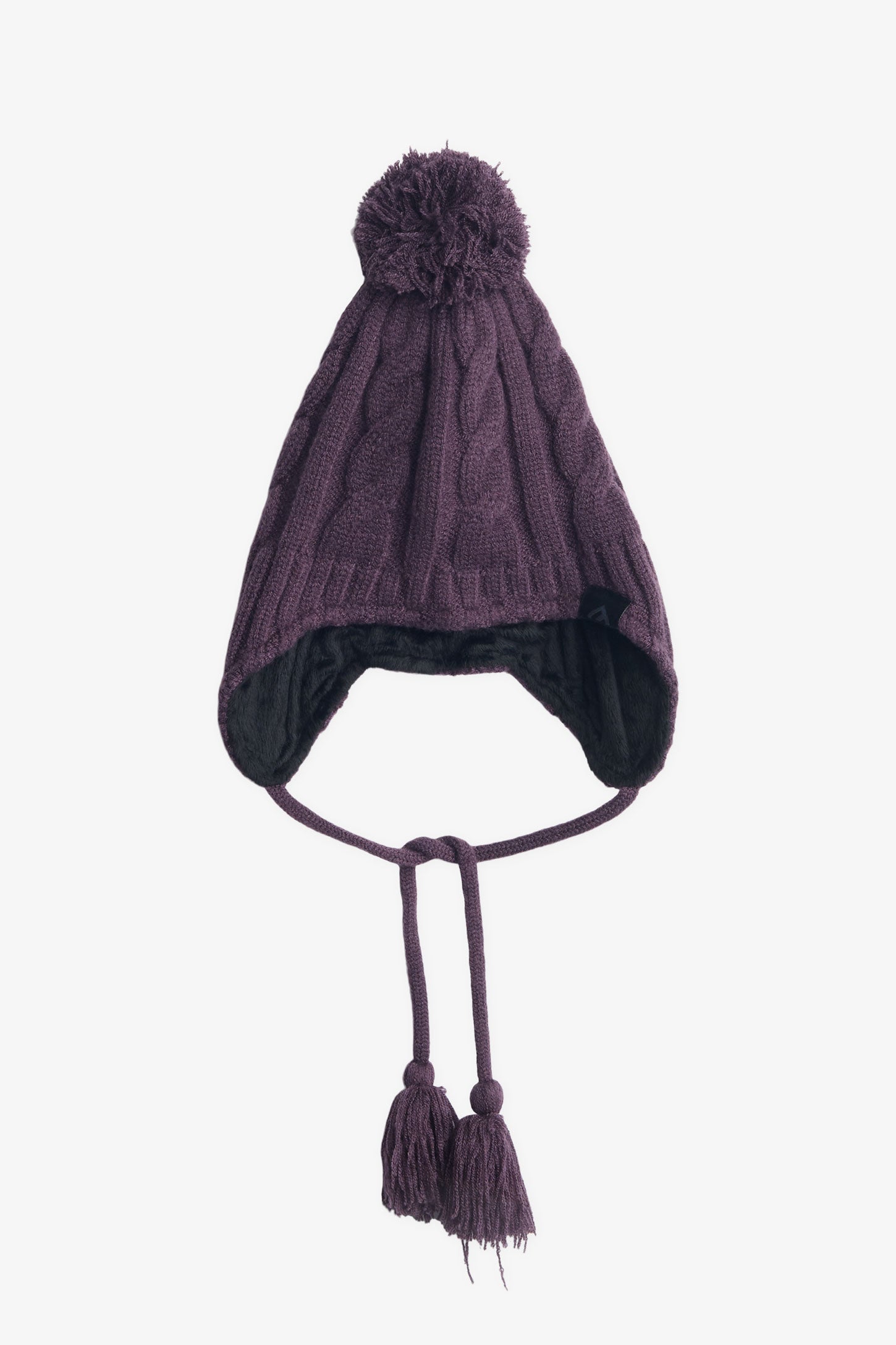 Tuque en tricot avec pompons - Enfant fille && PRUNE