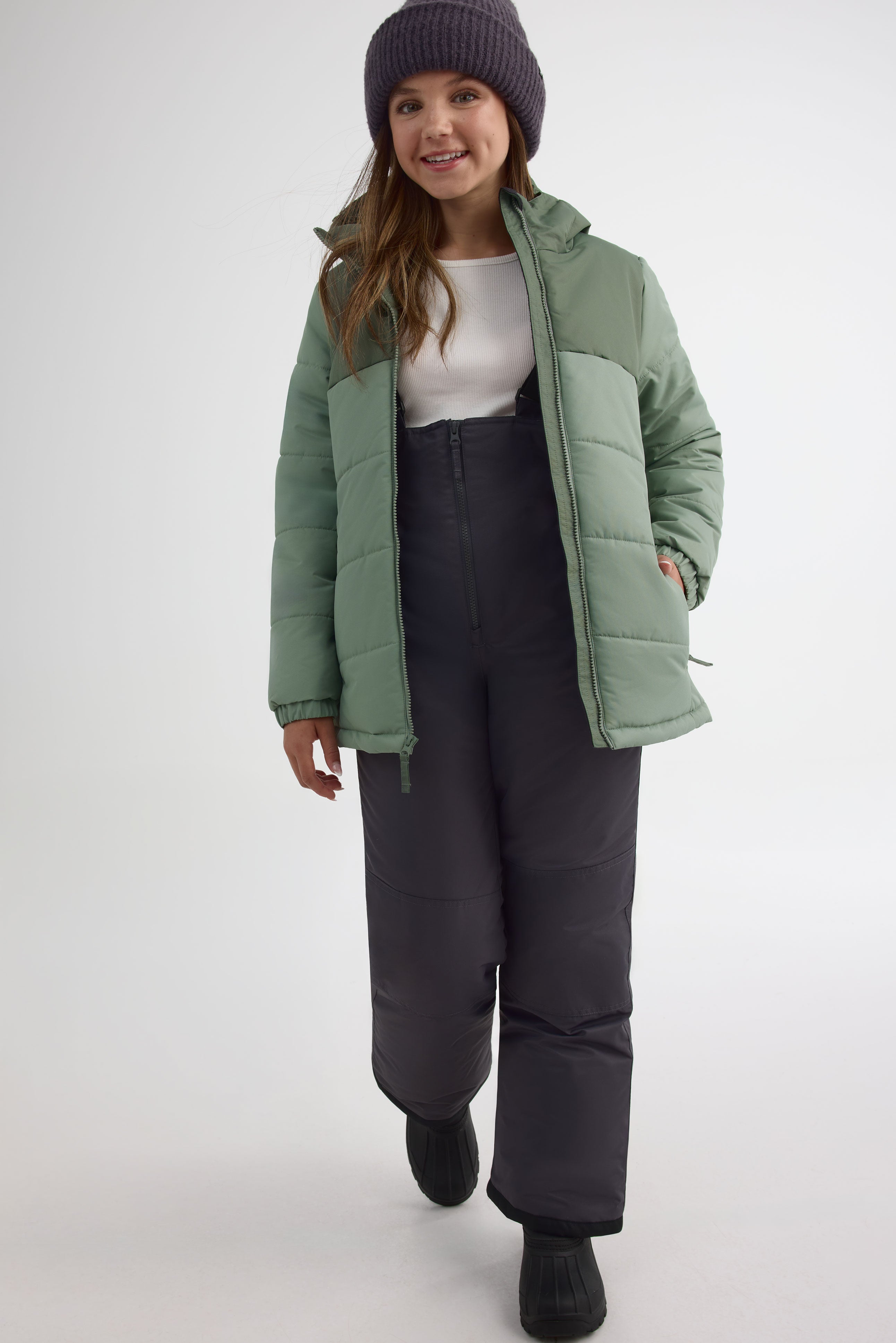 Habit de neige 2 pièces isolé - Ado fille && VERT