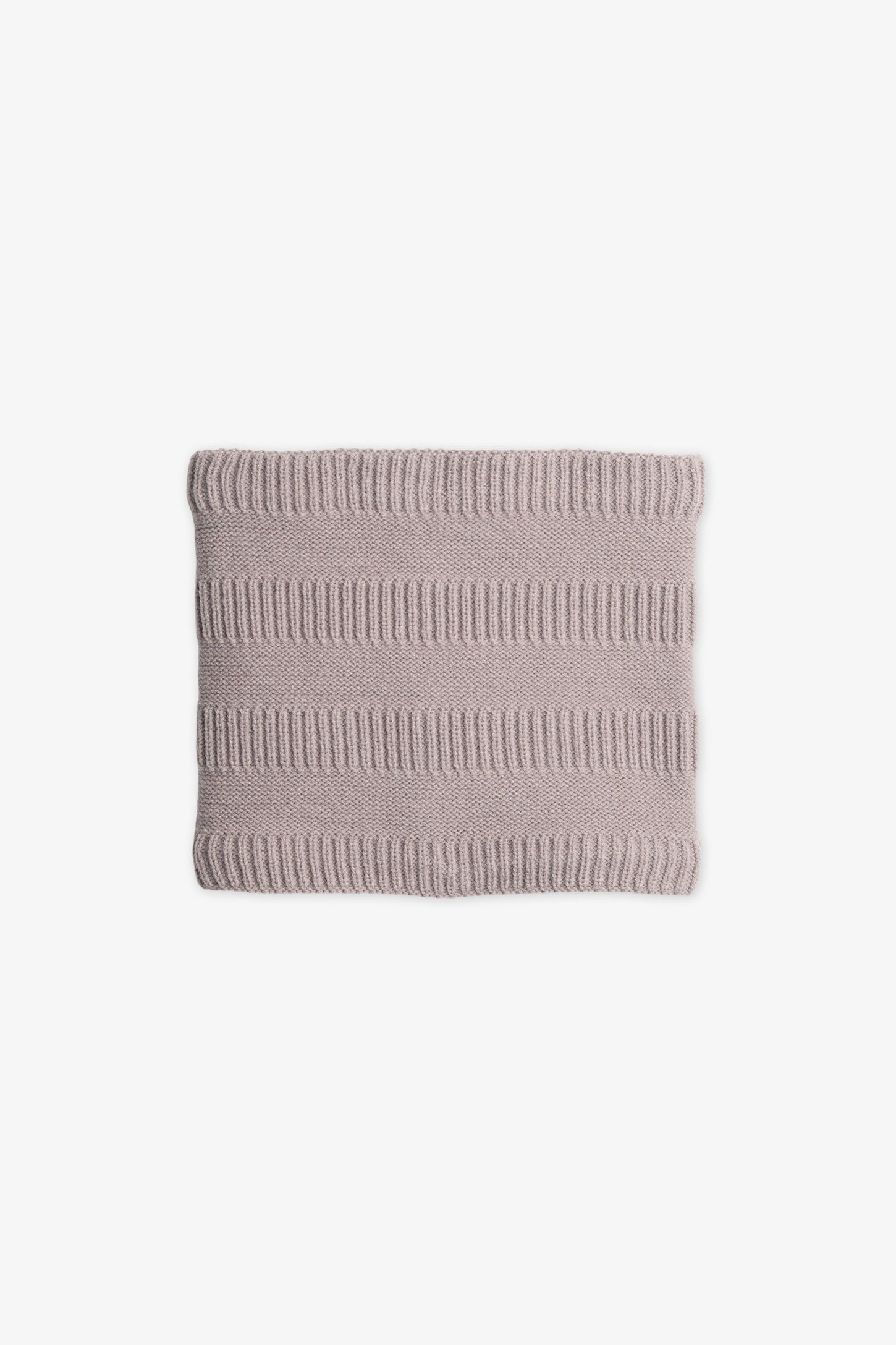Cache-cou tricoté doublé micropolar – Ado fille && BEIGE