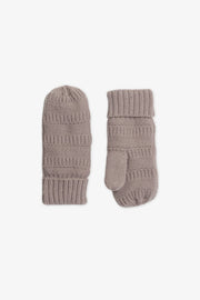 Mitaines en tricot rayées – Ado fille && BEIGE