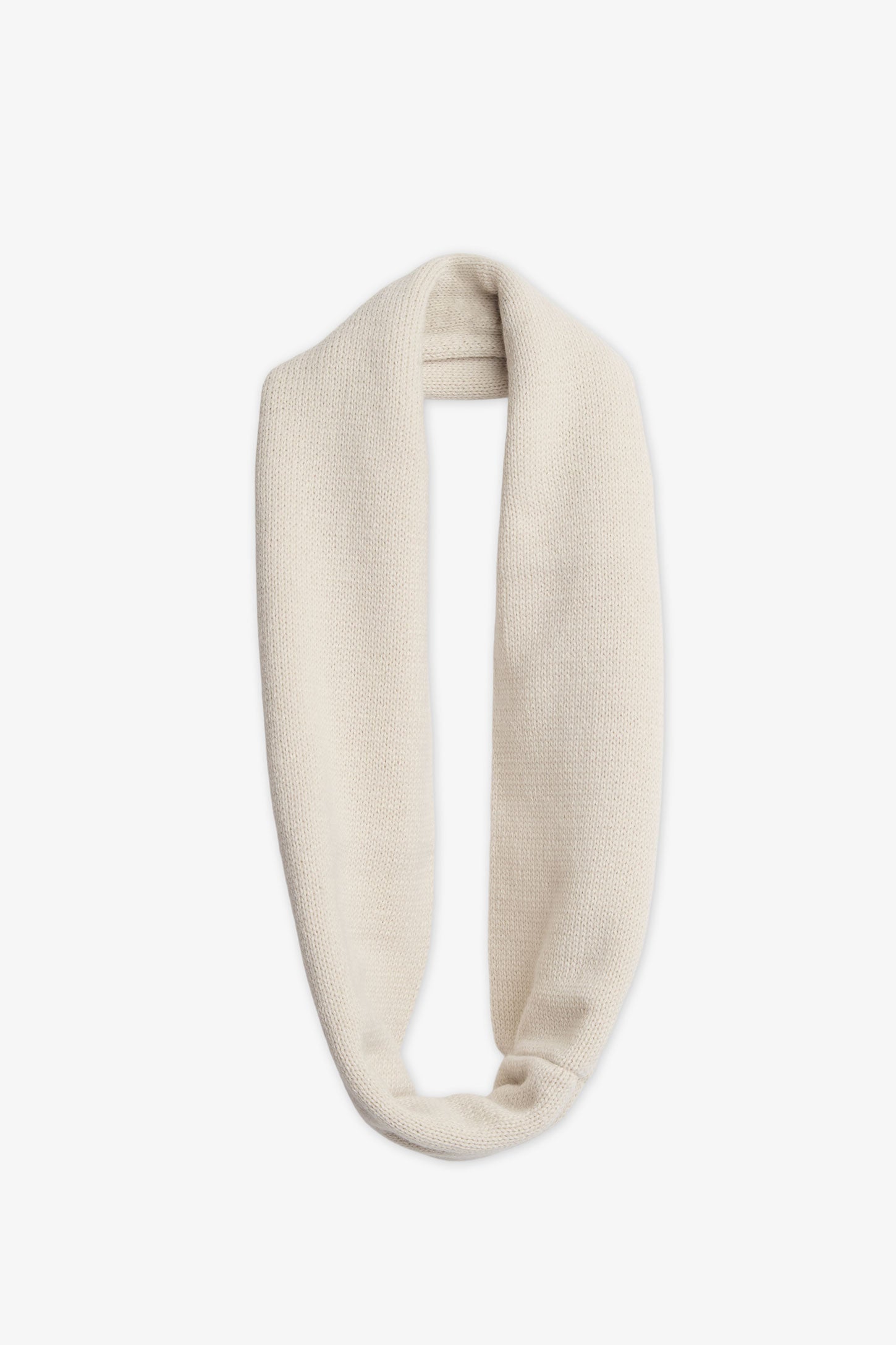Foulard infini en tricot - Femme && BEIGE