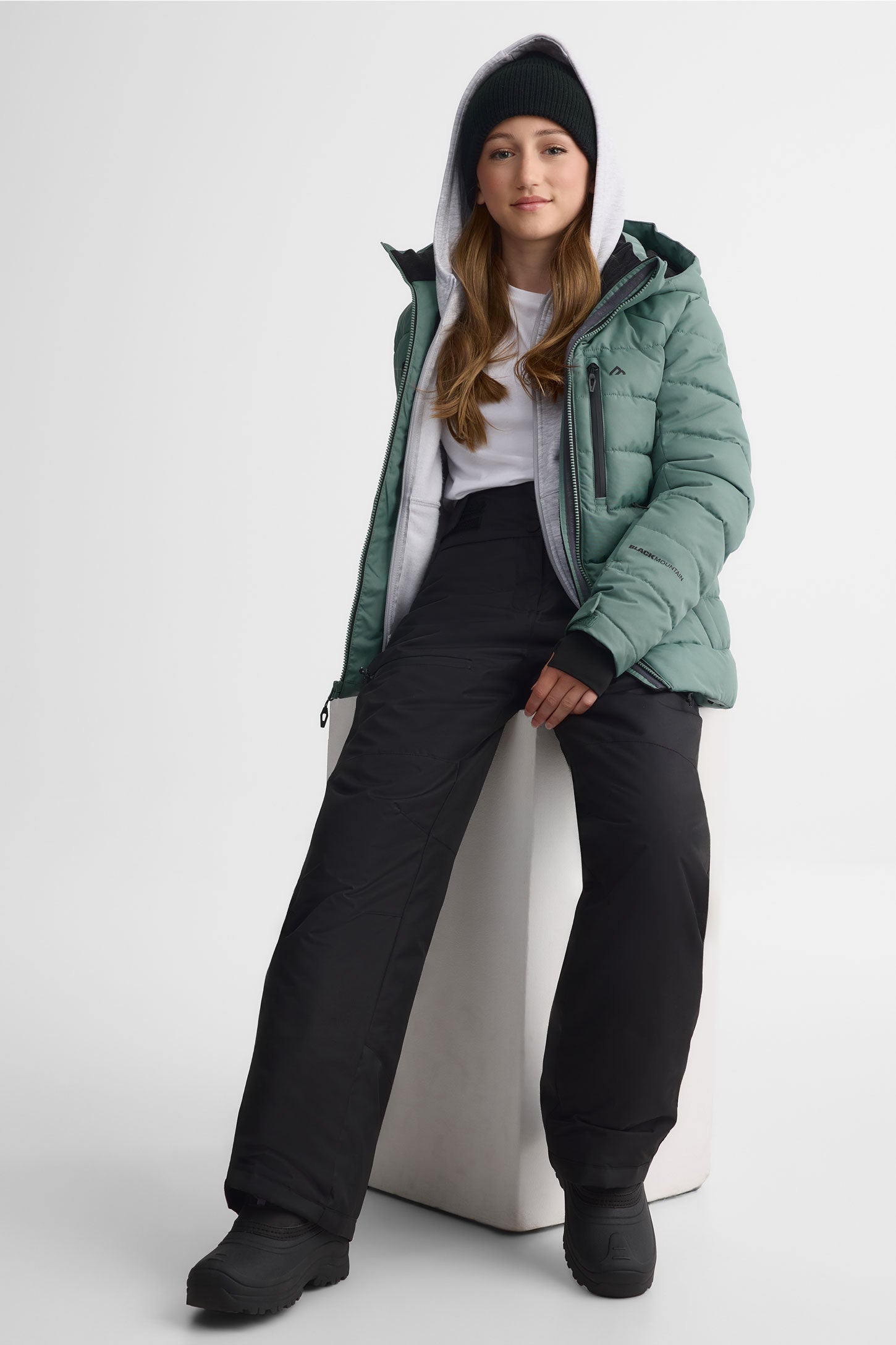 Pantalon de ski isolé - Ado fille && NOIR