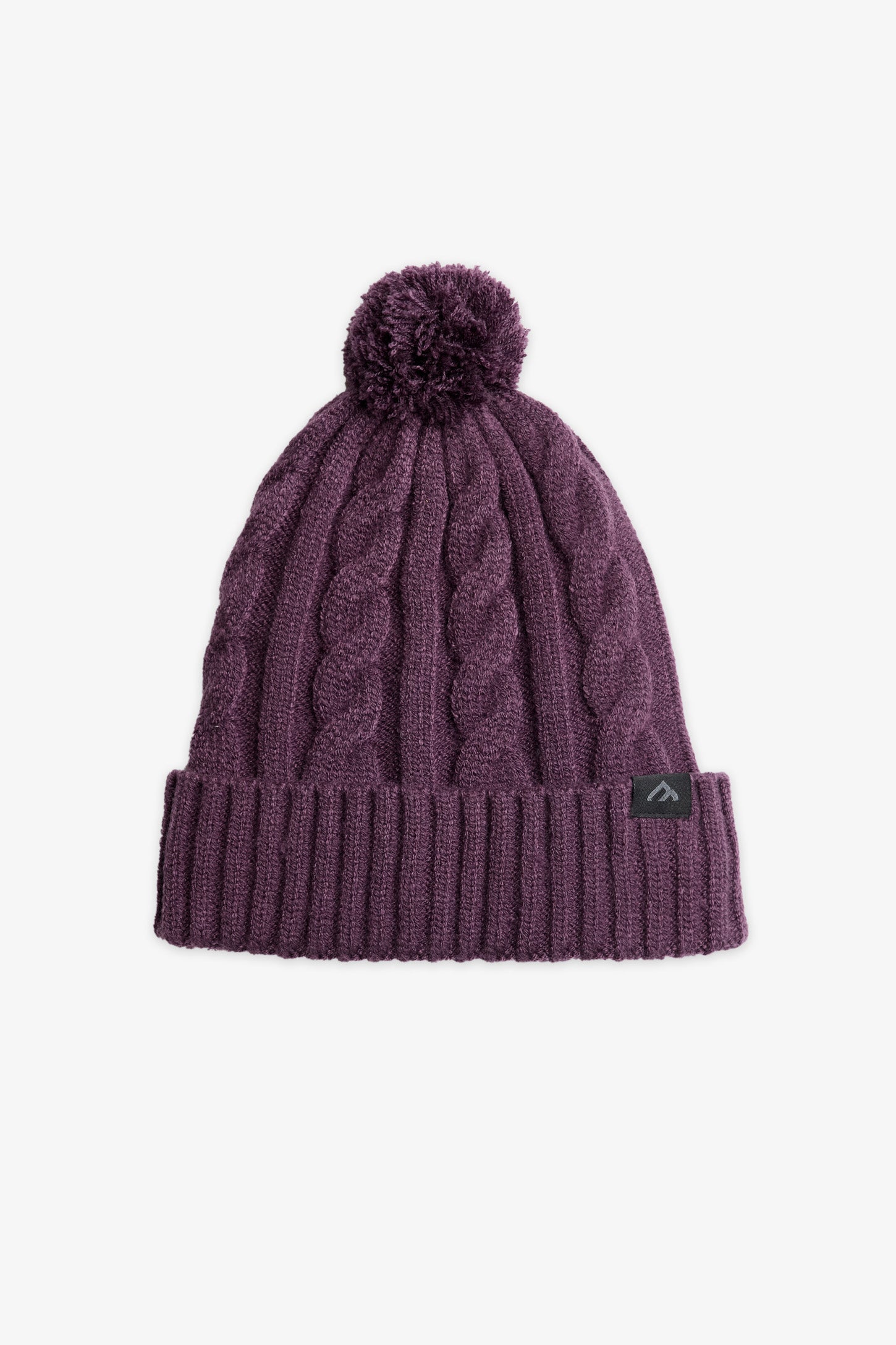 Tuque en tricot câblé avec pompons - Ado fille && PRUNE