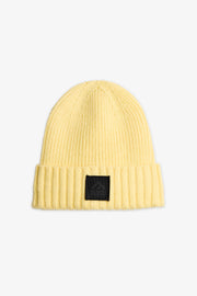 Tuque en tricot double épaisseur - Ado fille && JAUNE