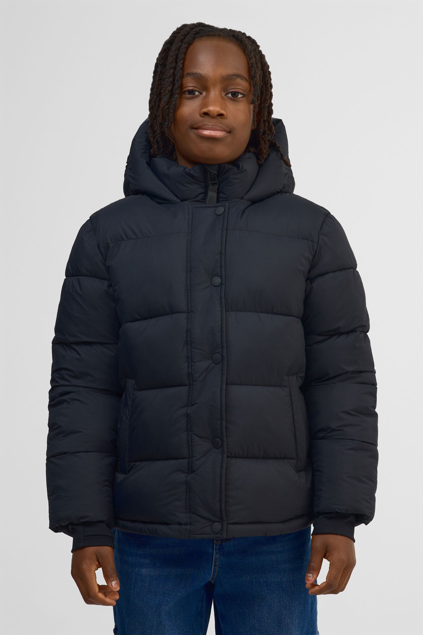 Manteau puffer isolé - Ado garçon && NOIR