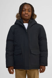 Parka isolé avec capuchon - Ado garçon && NOIR