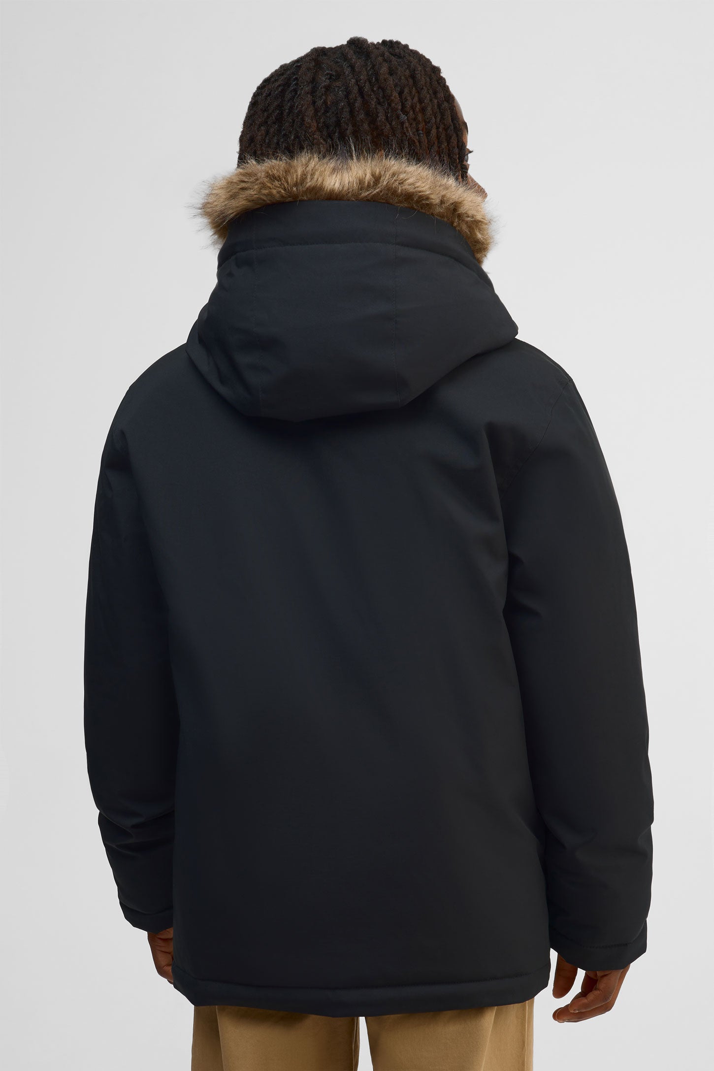 Parka isolé avec capuchon - Ado garçon && NOIR