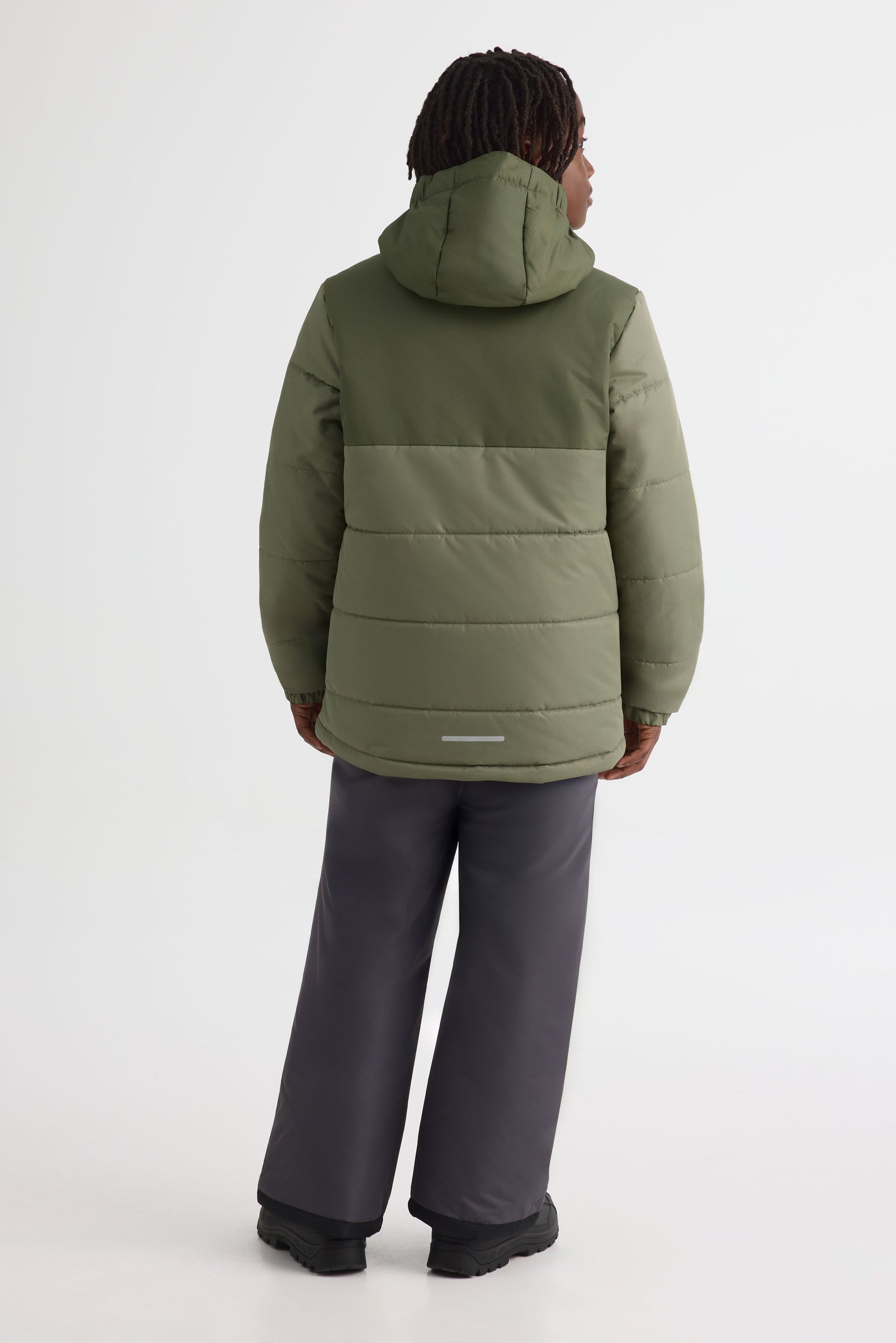 Manteau de neige avec capuchon - Ado garçon && KAKI