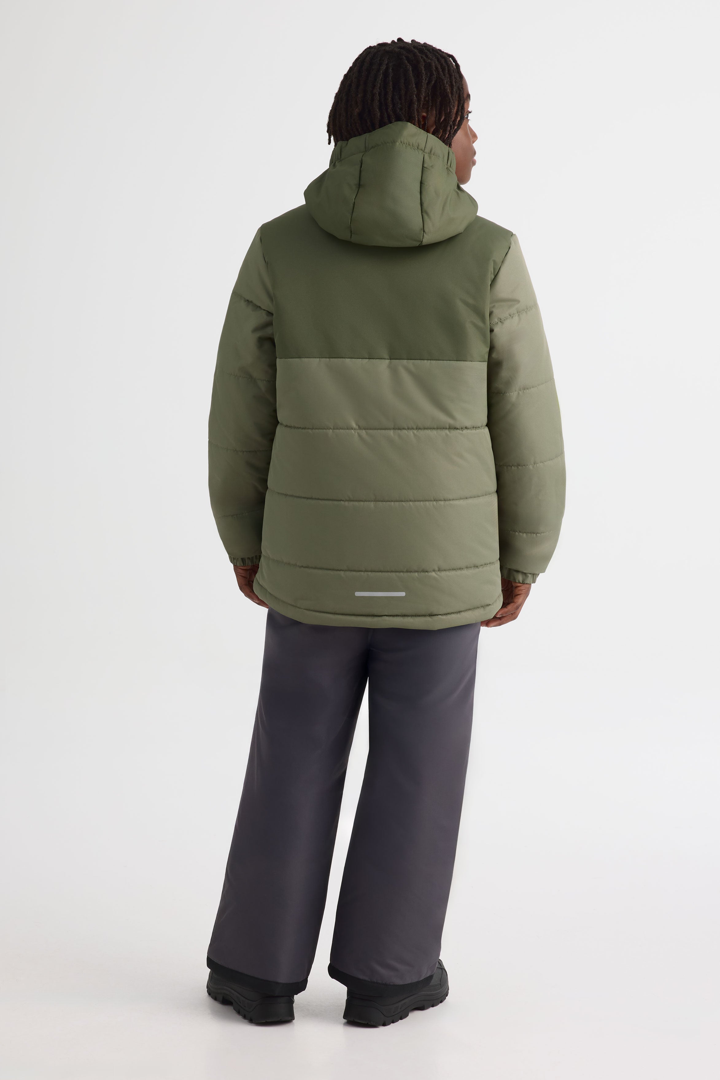 Manteau de neige avec capuchon - Ado garçon && KAKI