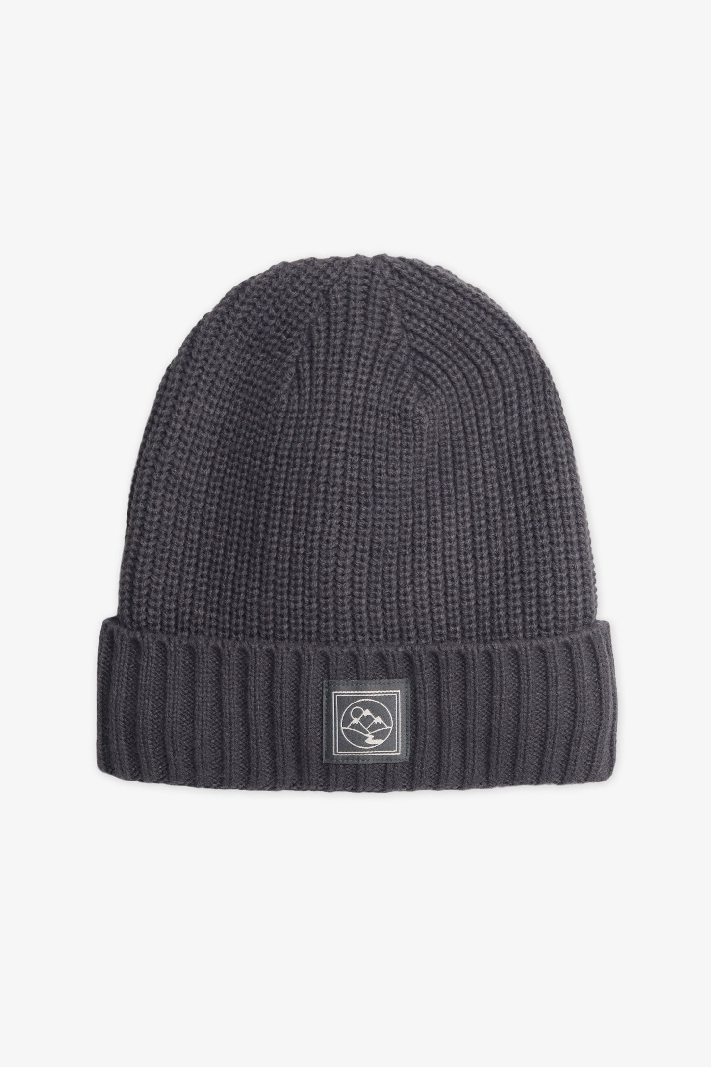 Tuque en tricot à revers doublée polar - Ado garçon && CHARBON