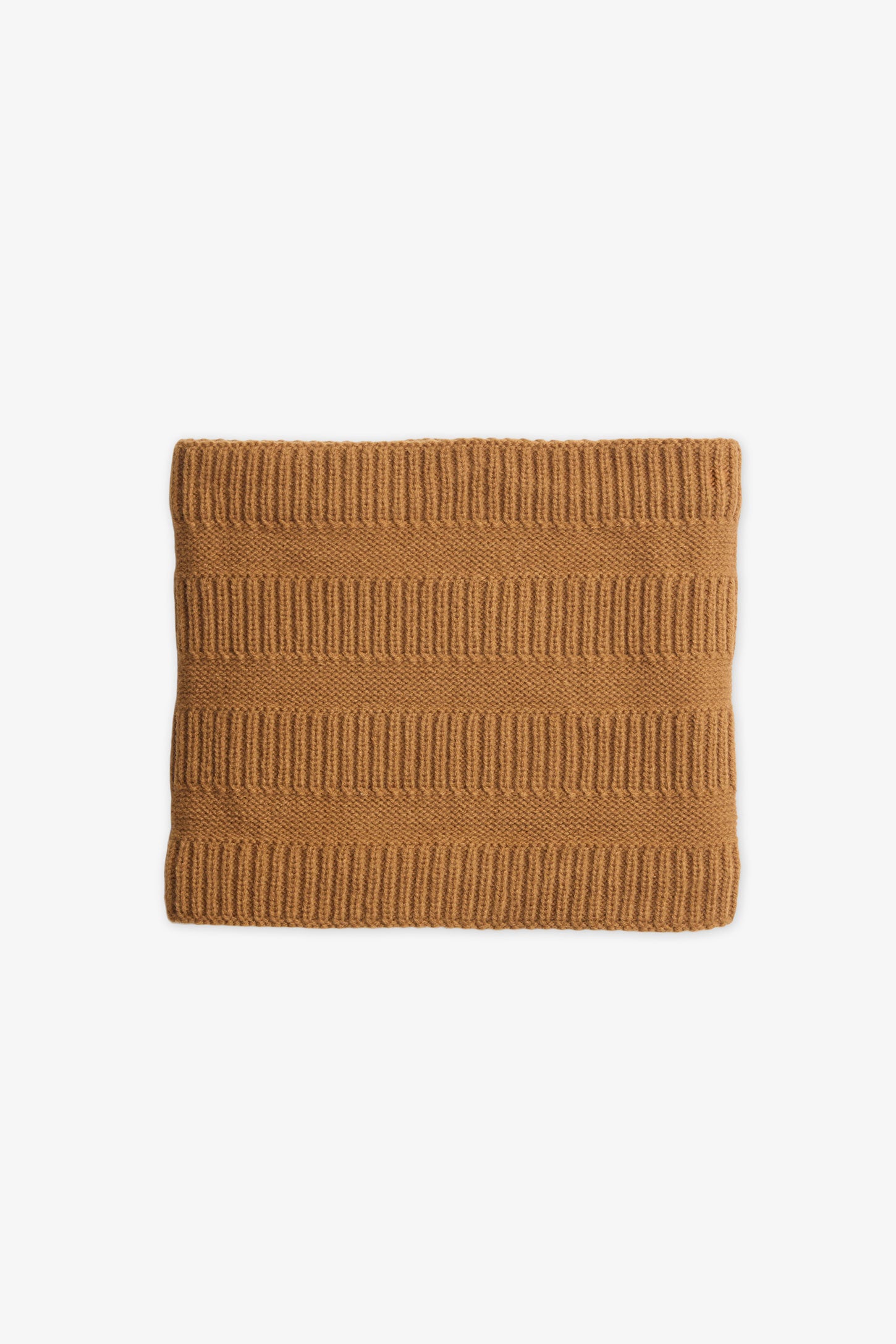 Cache-cou tube en tricot doublé - Ado garçon && BRUN