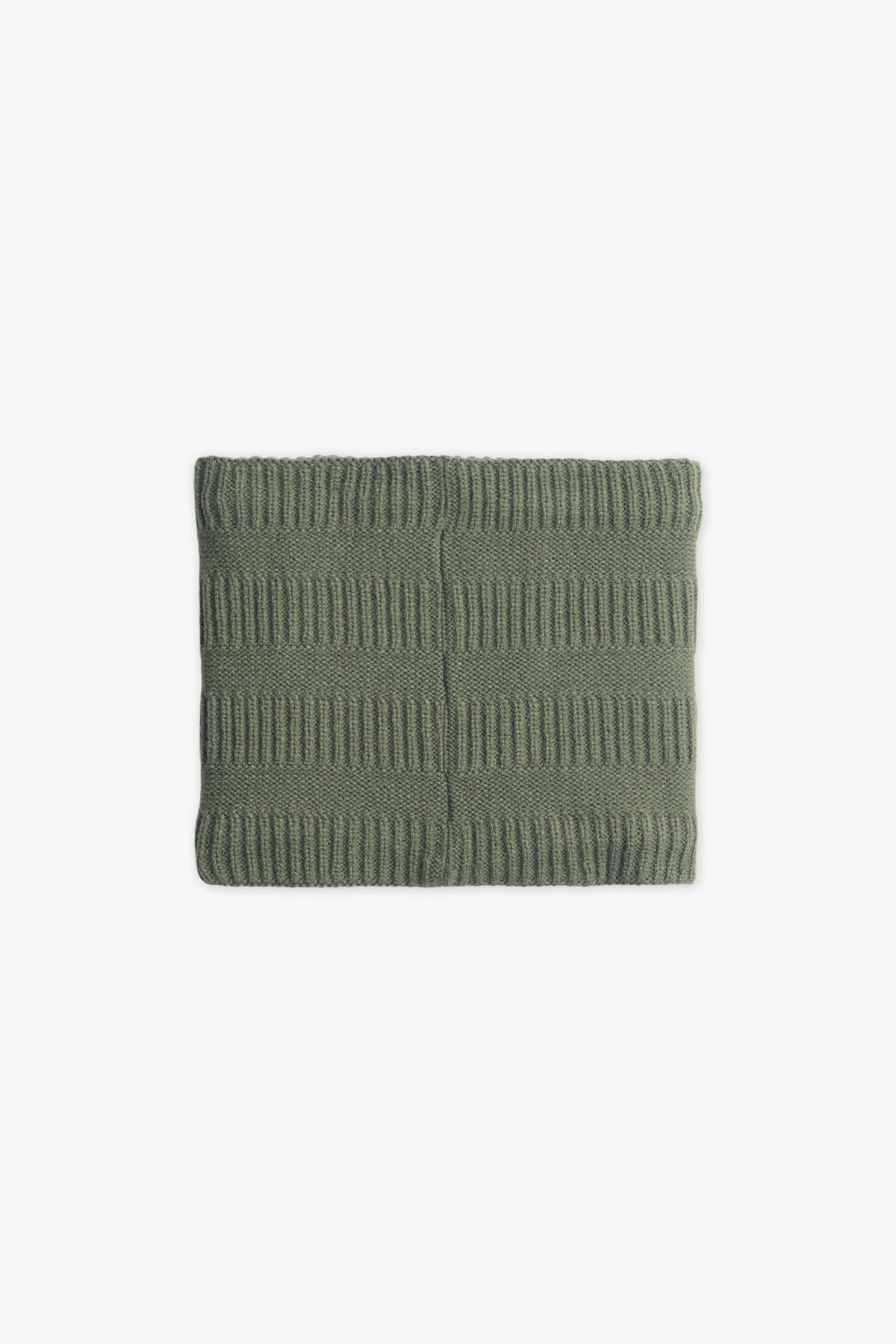 Cache-cou tube en tricot doublé - Ado garçon && KAKI