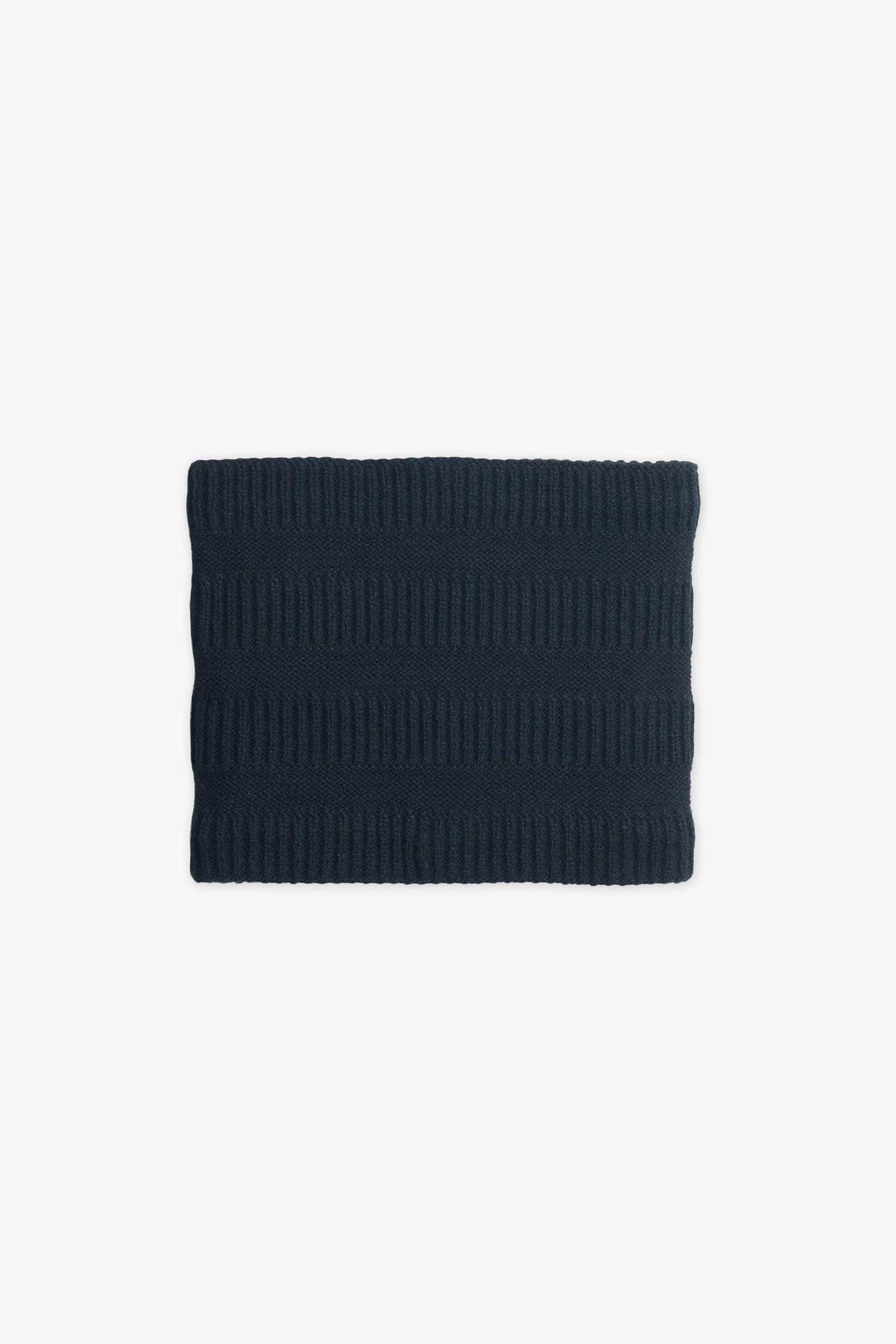 Cache-cou tube en tricot doublé - Ado garçon && NOIR
