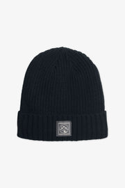 Tuque en tricot à revers doublée polar - Ado garçon && NOIR