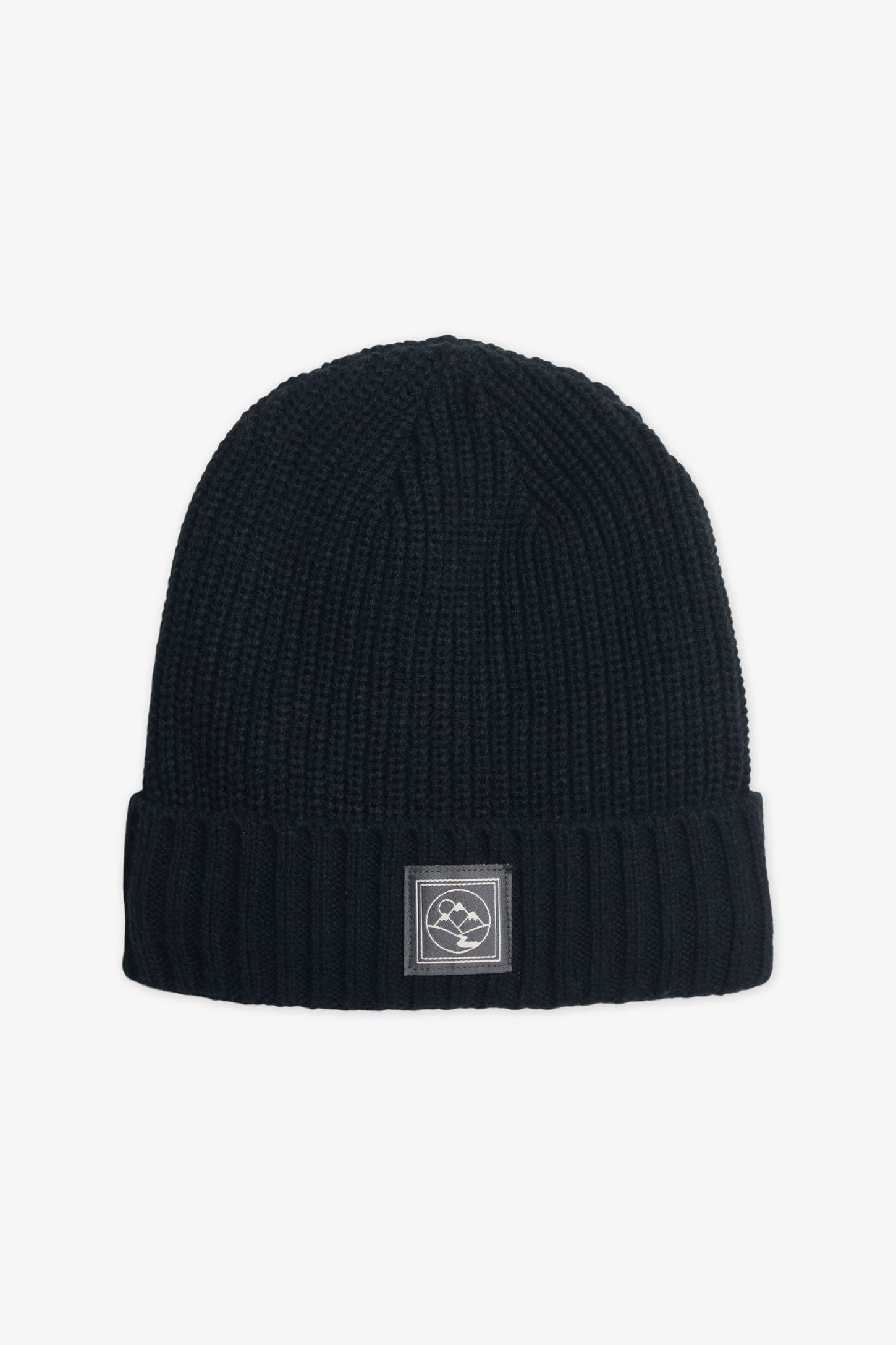 Tuque en tricot à revers doublée polar - Ado garçon && NOIR