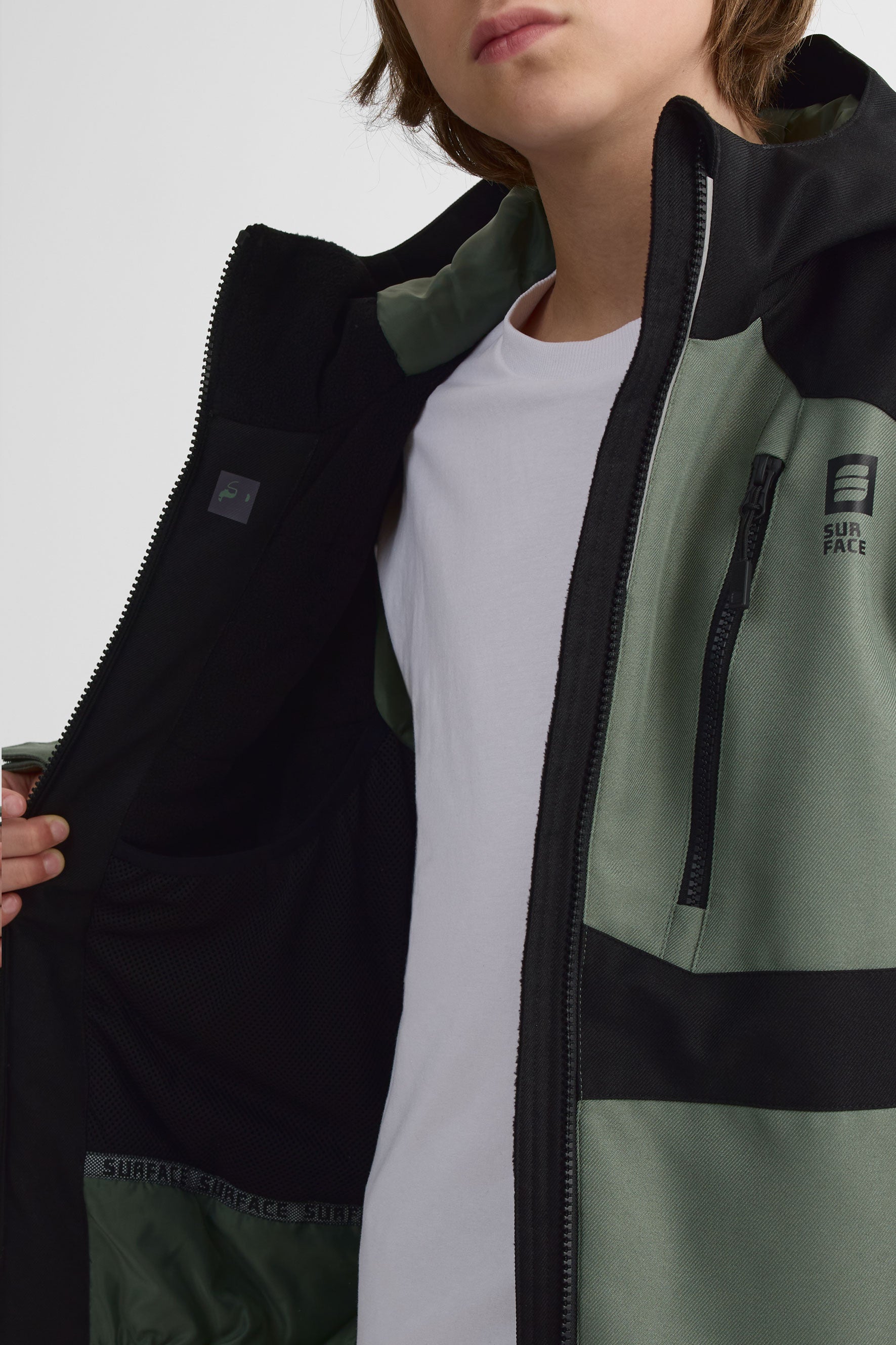 Manteau de ski isolé - Ado garçon && NOIR