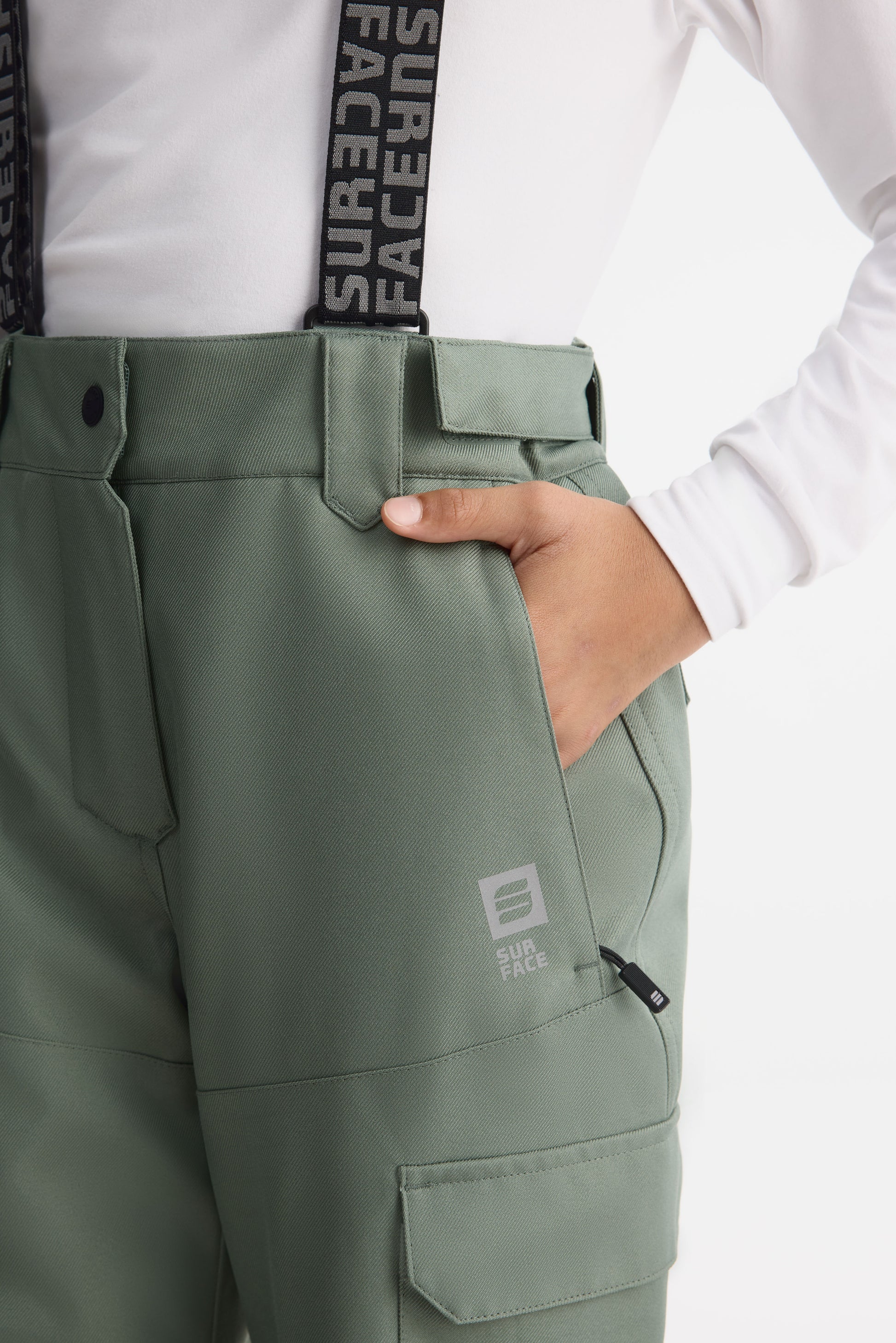 Salopette de neige isolée - Ado garçon && KAKI