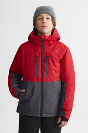 Manteau de ski isolé - Ado garçon && ROUGE