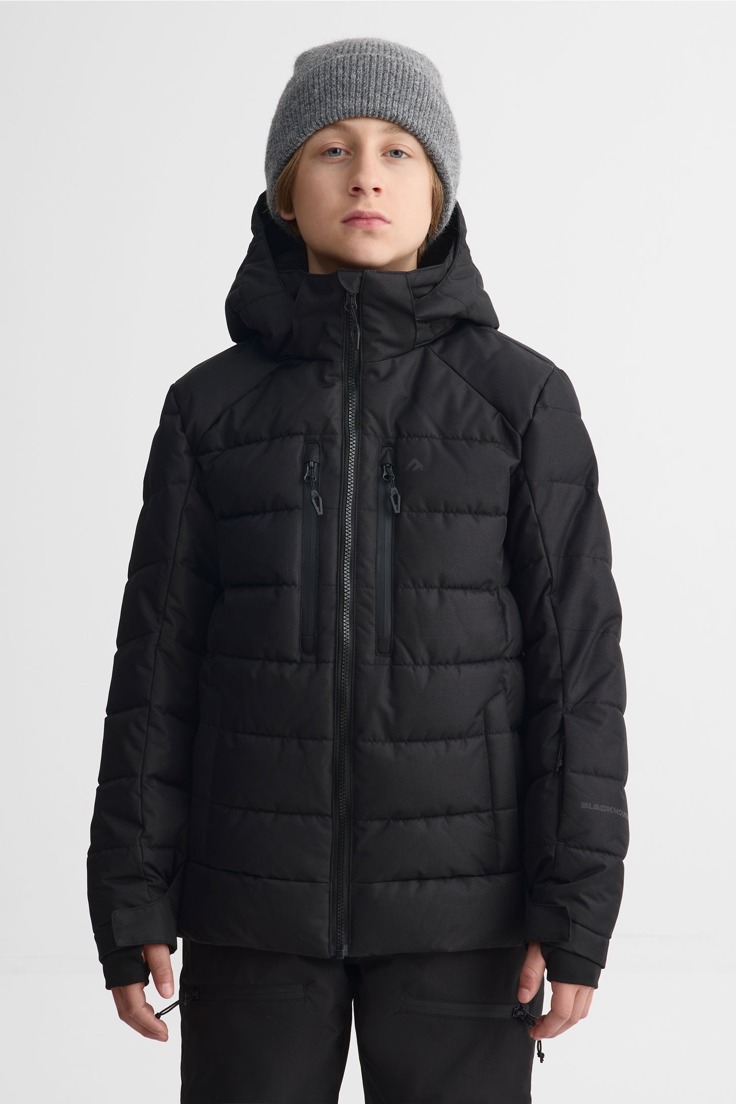 Manteau de ski isolé - Ado garçon && NOIR