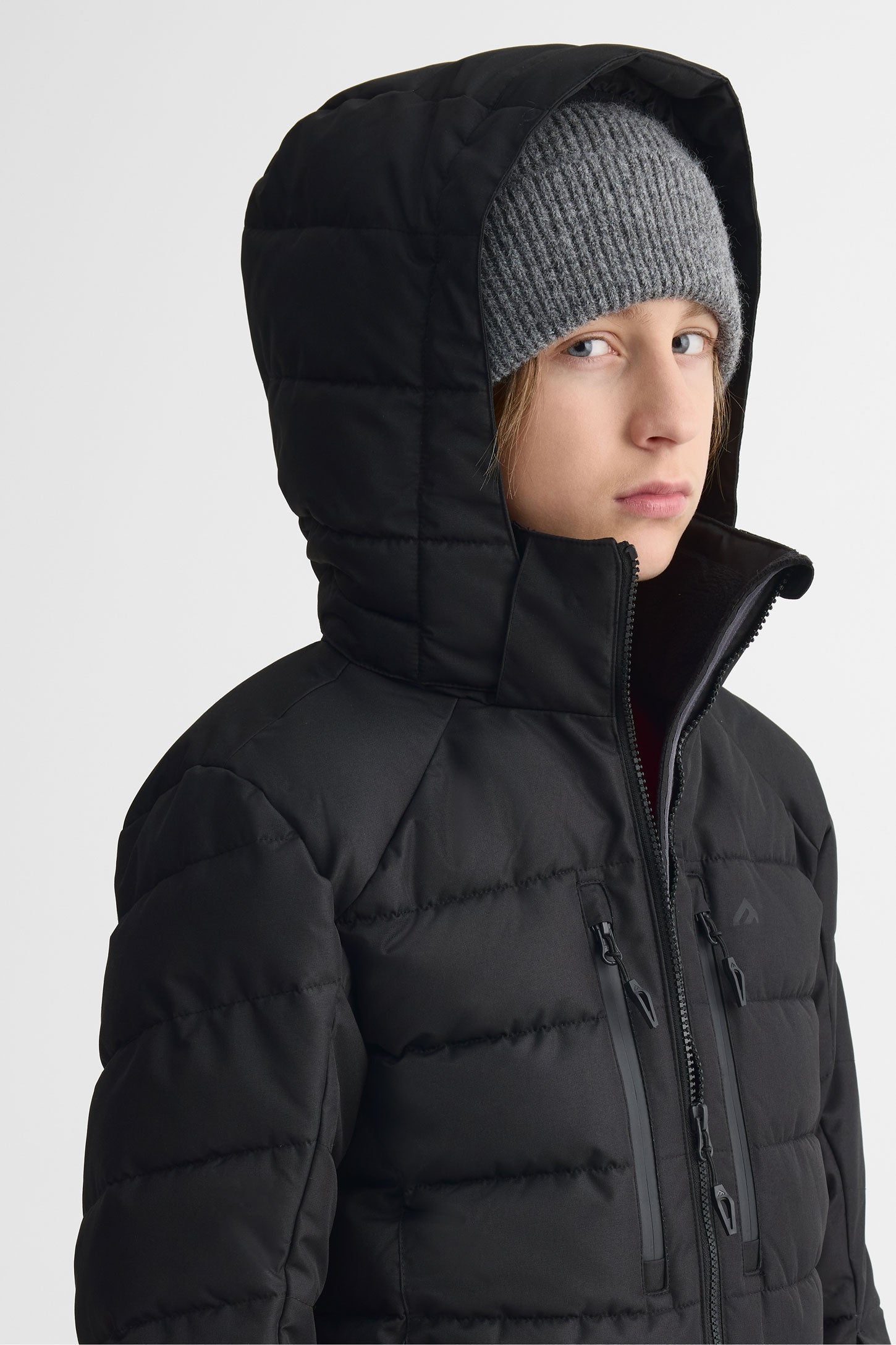 Manteau de ski isolé - Ado garçon && NOIR