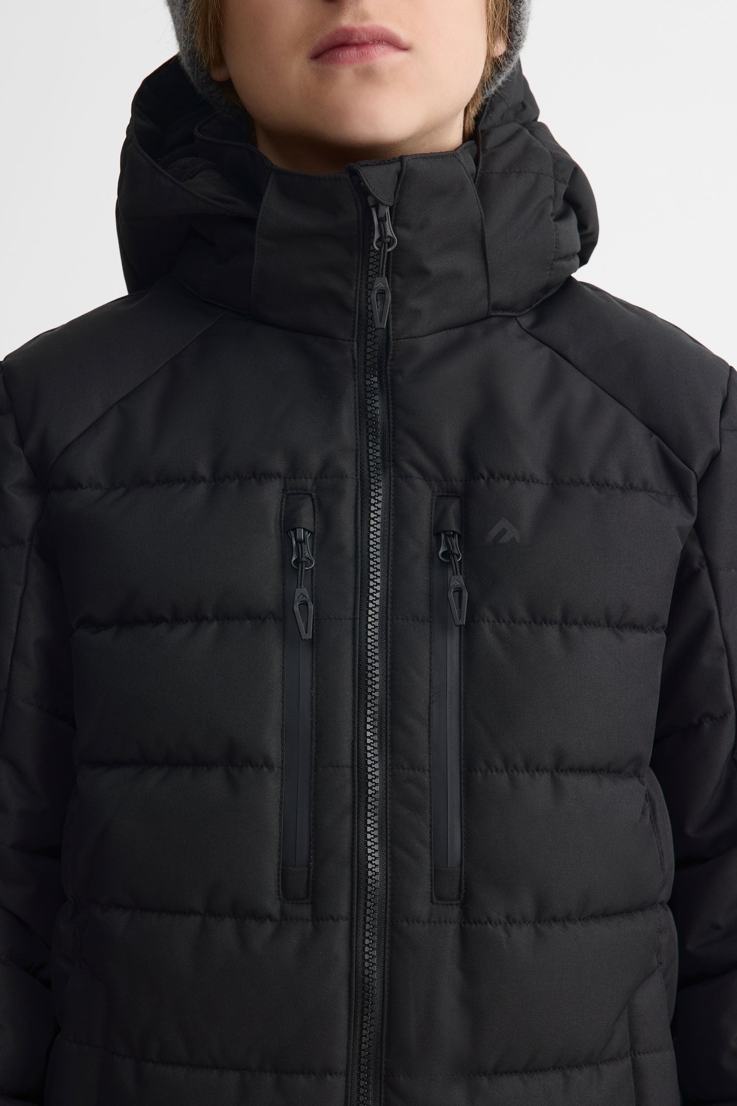Manteau de ski isolé - Ado garçon && NOIR
