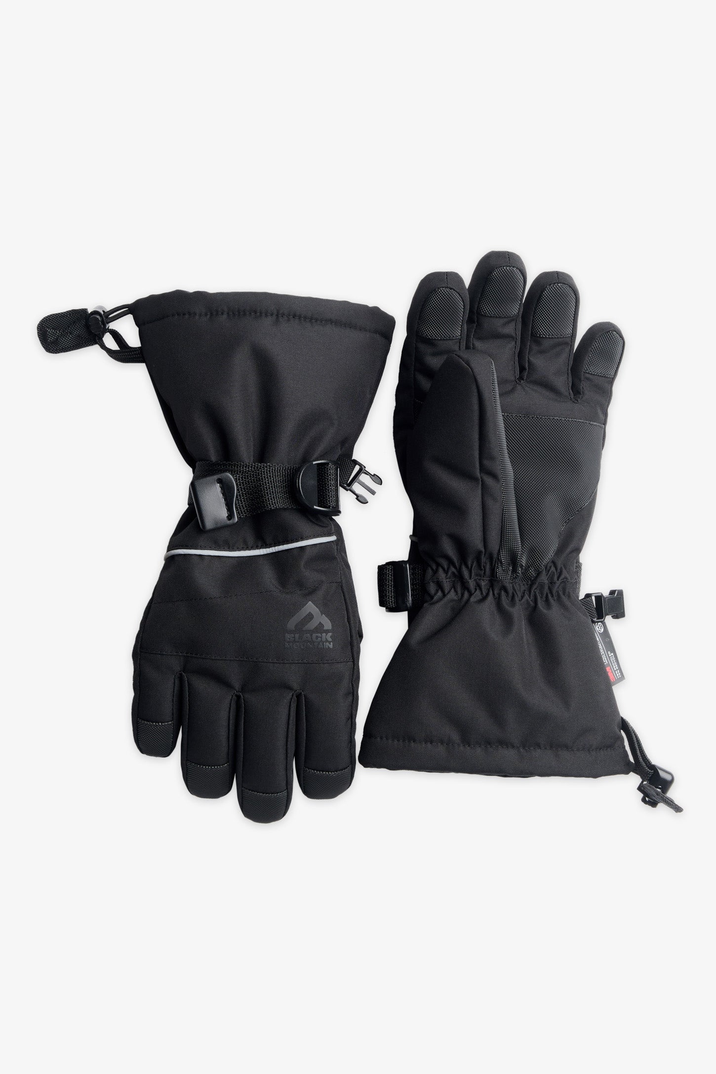 Gants de neige isolés ajustables - Ado garçon && NOIR