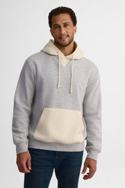 Chandail à capuchon coton ouaté - Homme && GRIS MIXTE