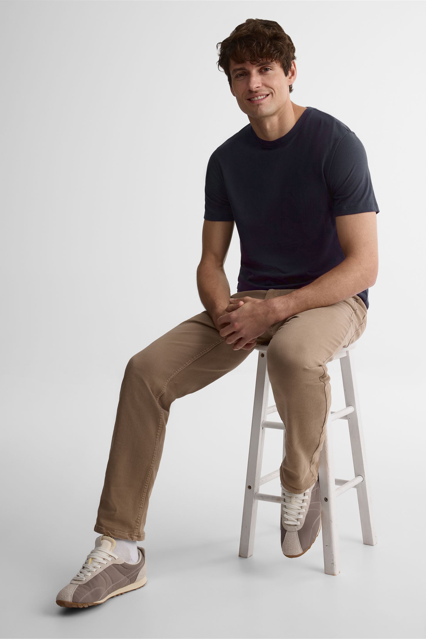 Jeans coupe droite - Homme && TAUPE