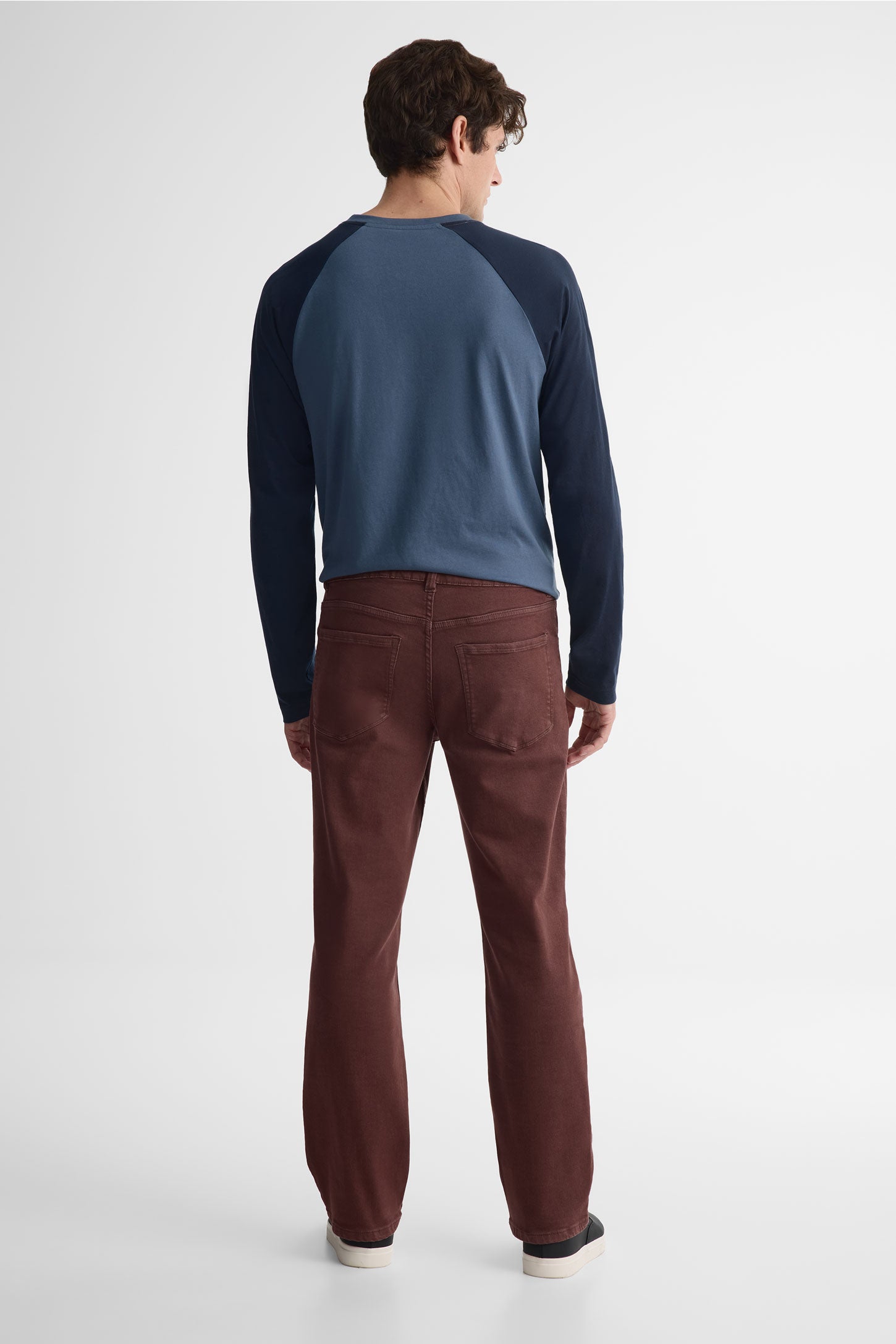 Jeans coupe droite - Homme && BRUN FONCE