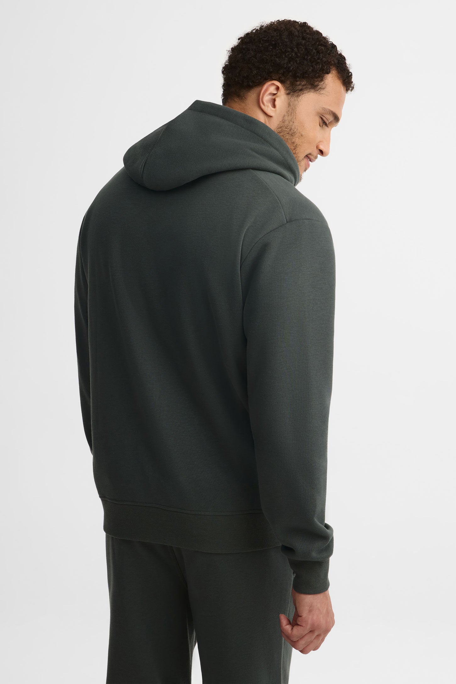 Veste ouatée à capuchon - Homme && CHARBON