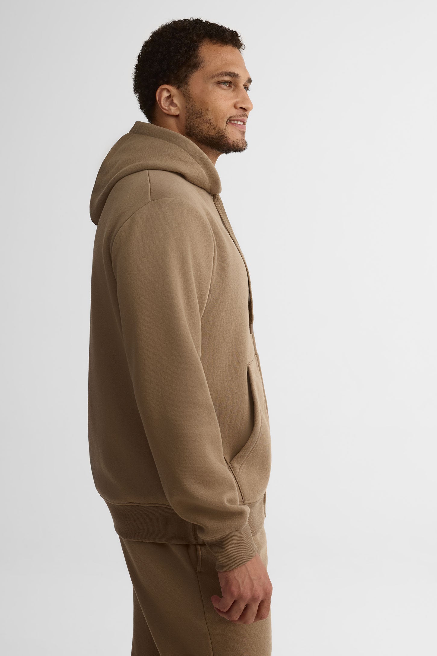 Veste ouatée à capuchon - Homme && TAUPE