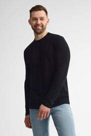 Chandail manches longues coton - Homme && NOIR