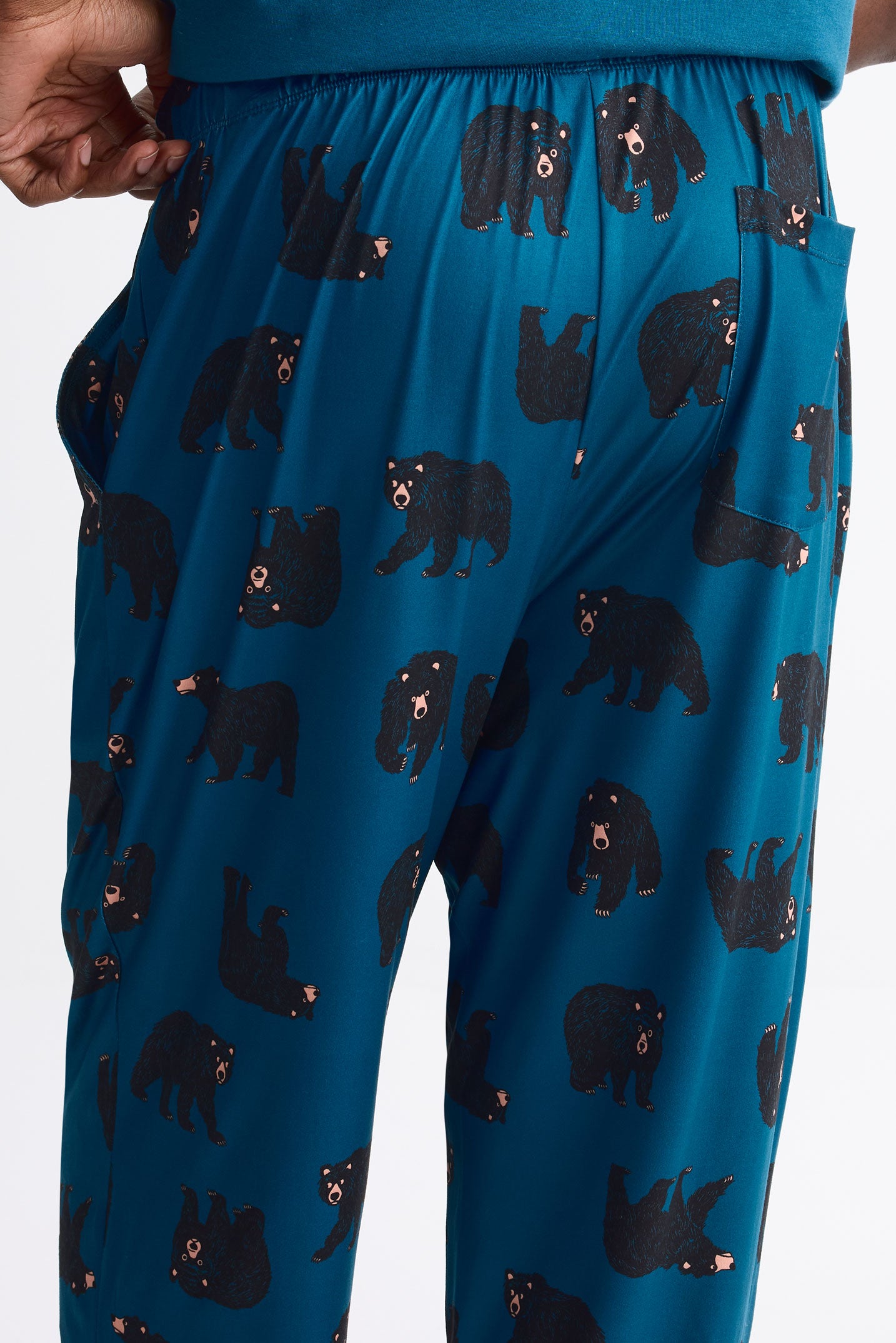 Pantalon pyjama imprimé 2/40$ && BLEU MARINE MUL