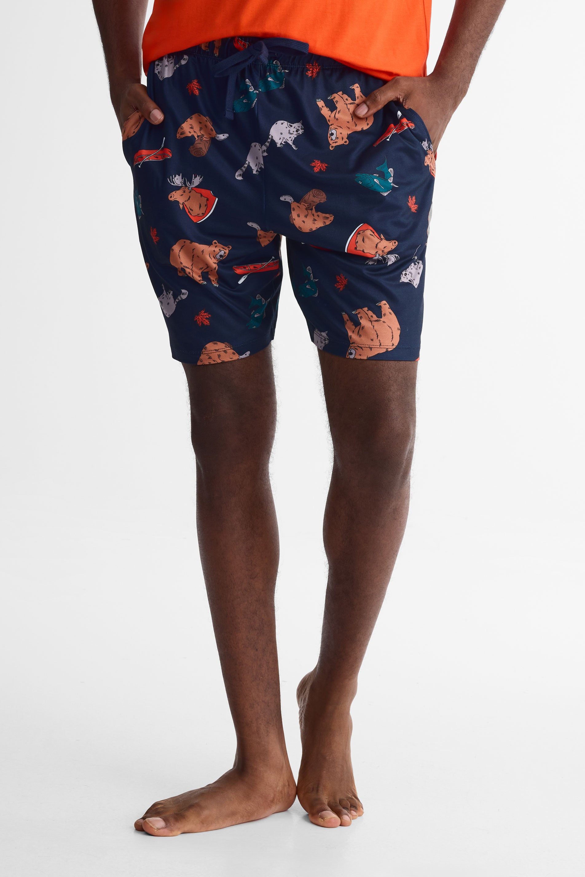 Short élastique à cordon ajustable 2/40$ – Homme && MARIN/MULTI