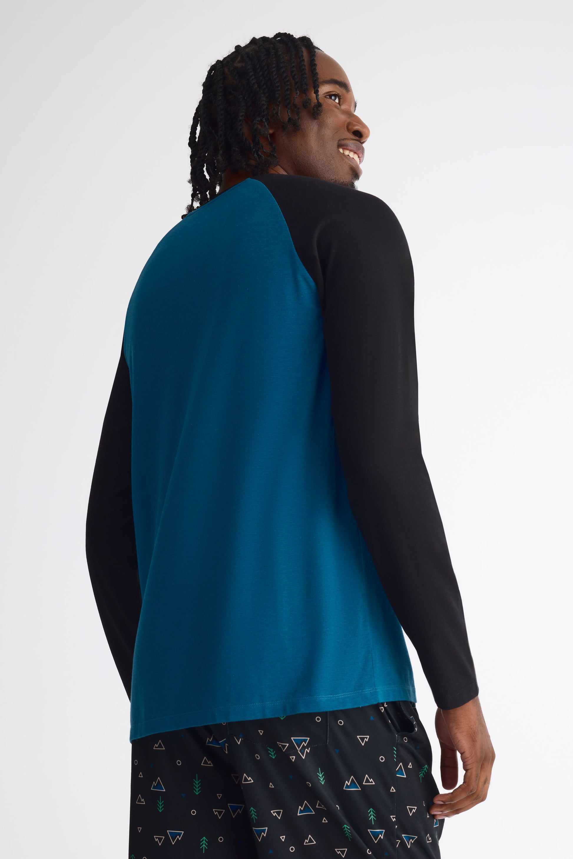 Chandail pyjama graphique 2/40$ – Homme && BLEU MARINE