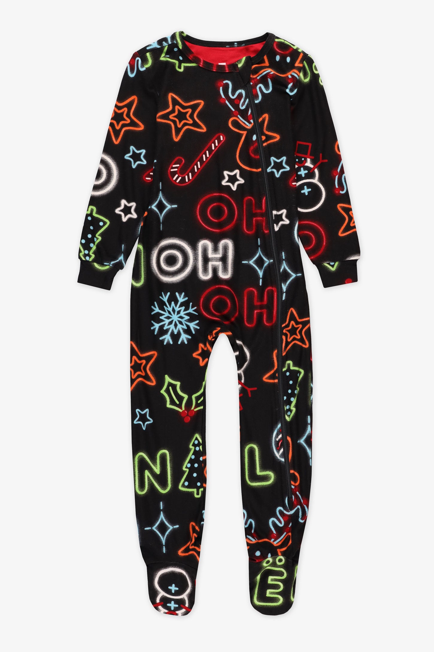 Pyjama 1 pièce unisexe anti-dérapant - Bébé garçon && NOIR/MULTI