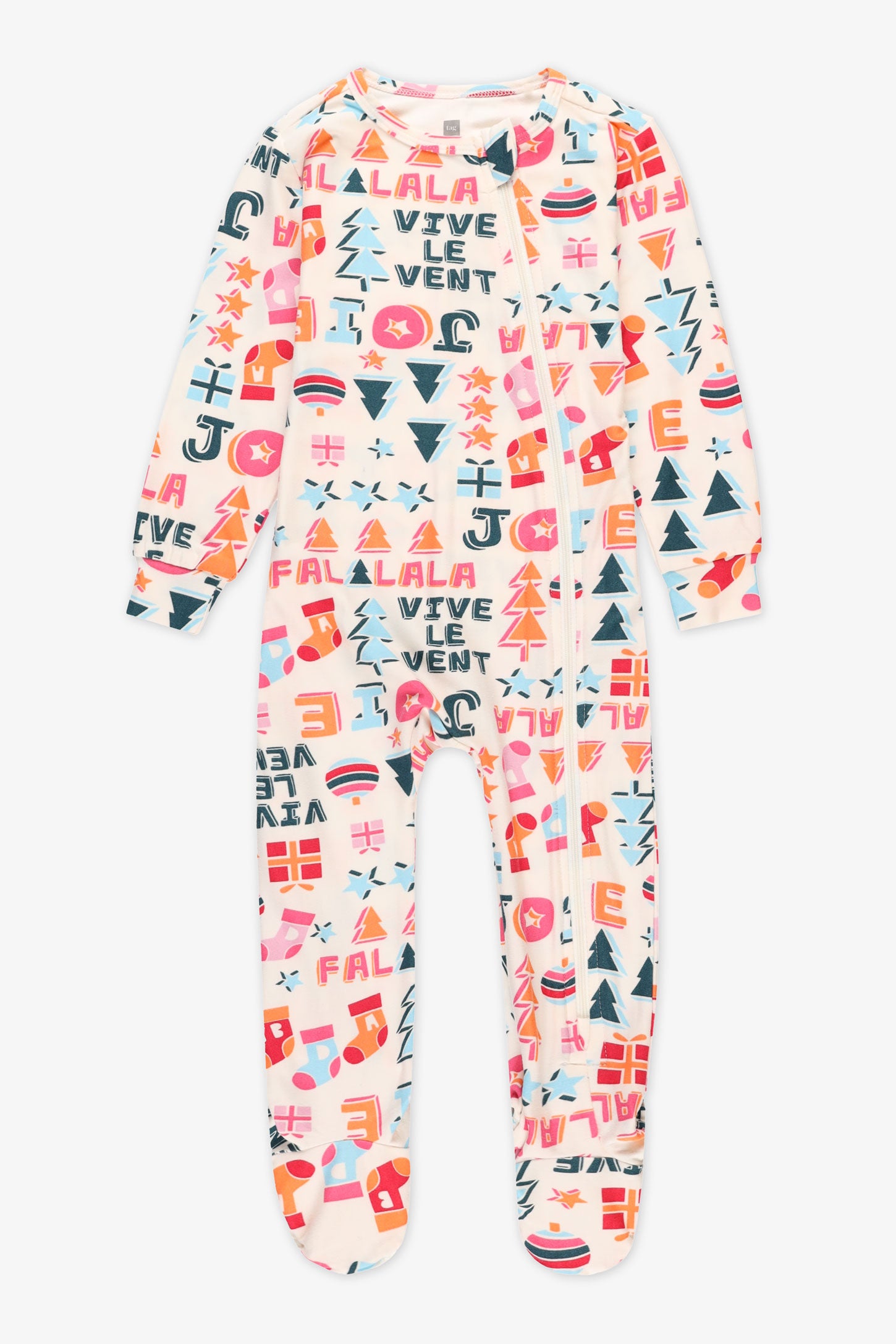 Pyjama 1 pièce unisexe anti-dérapant - Bébé garçon && BLANC CASSÉ/MULTI
