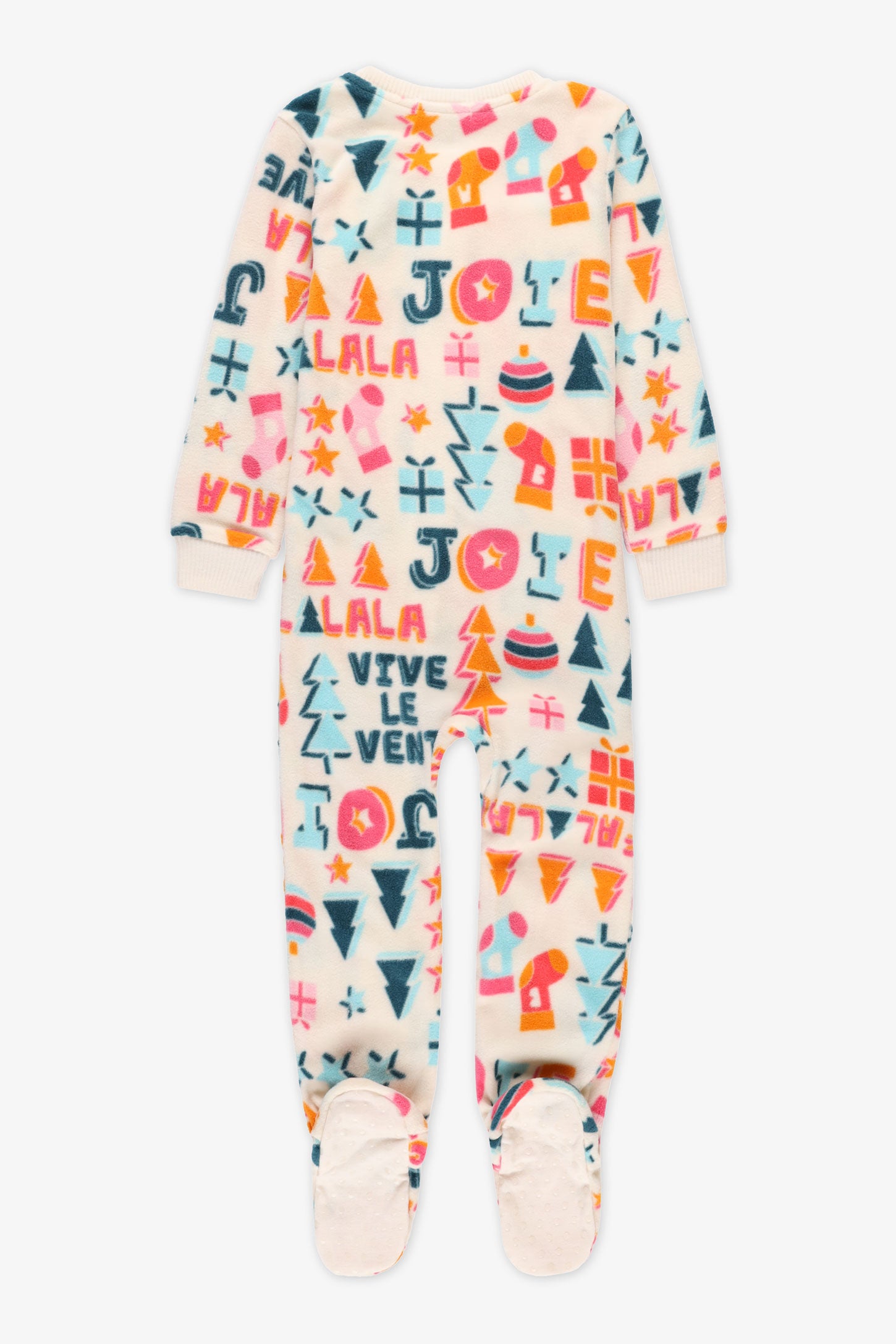 Pyjama 1 pièce anti-dérapant - Bébé garçon && BLANC CASSÉ/MULTI