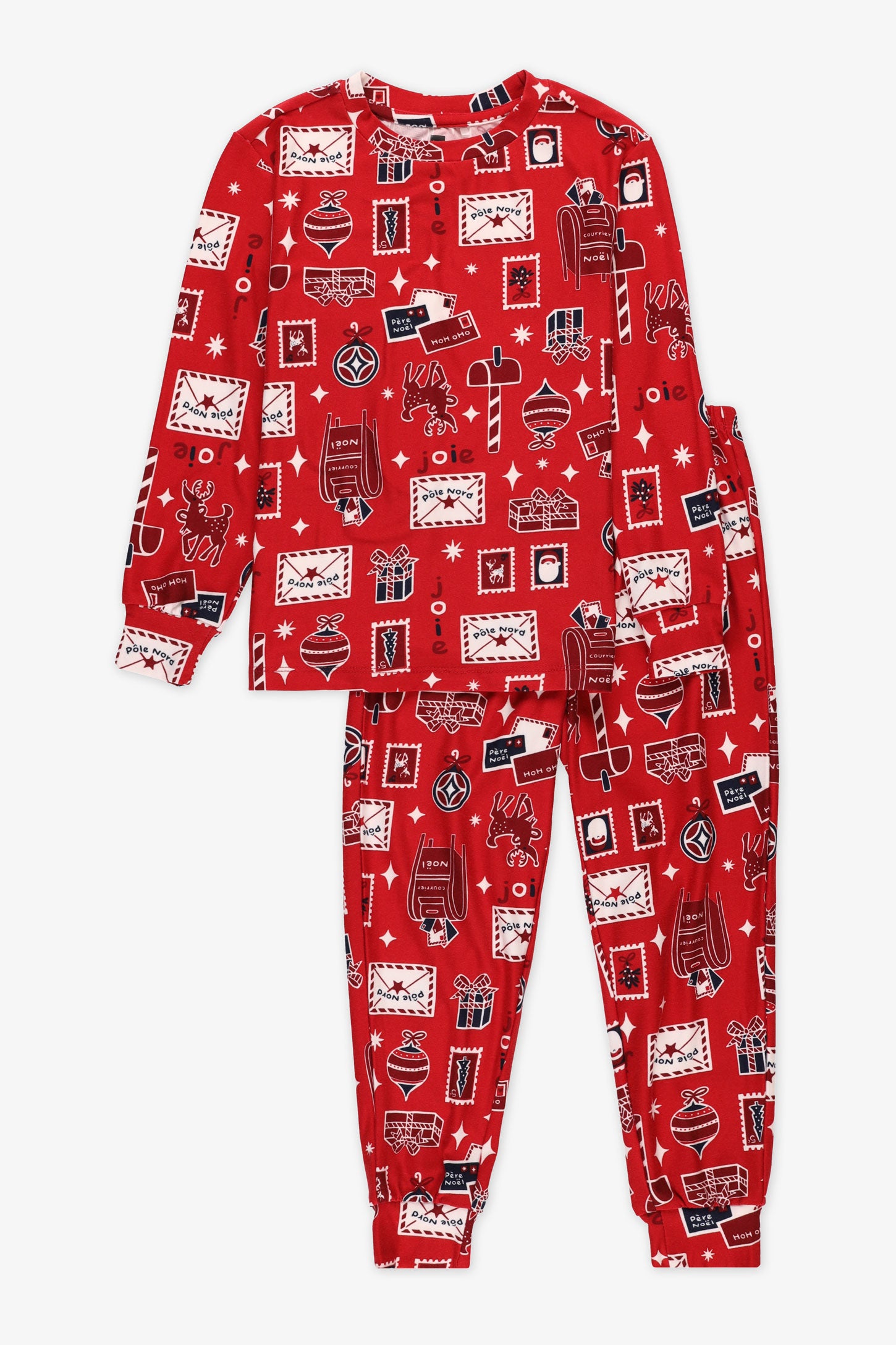 Pyjama 2 pièces imprimé - Enfant fille && ROUGE/MULTI