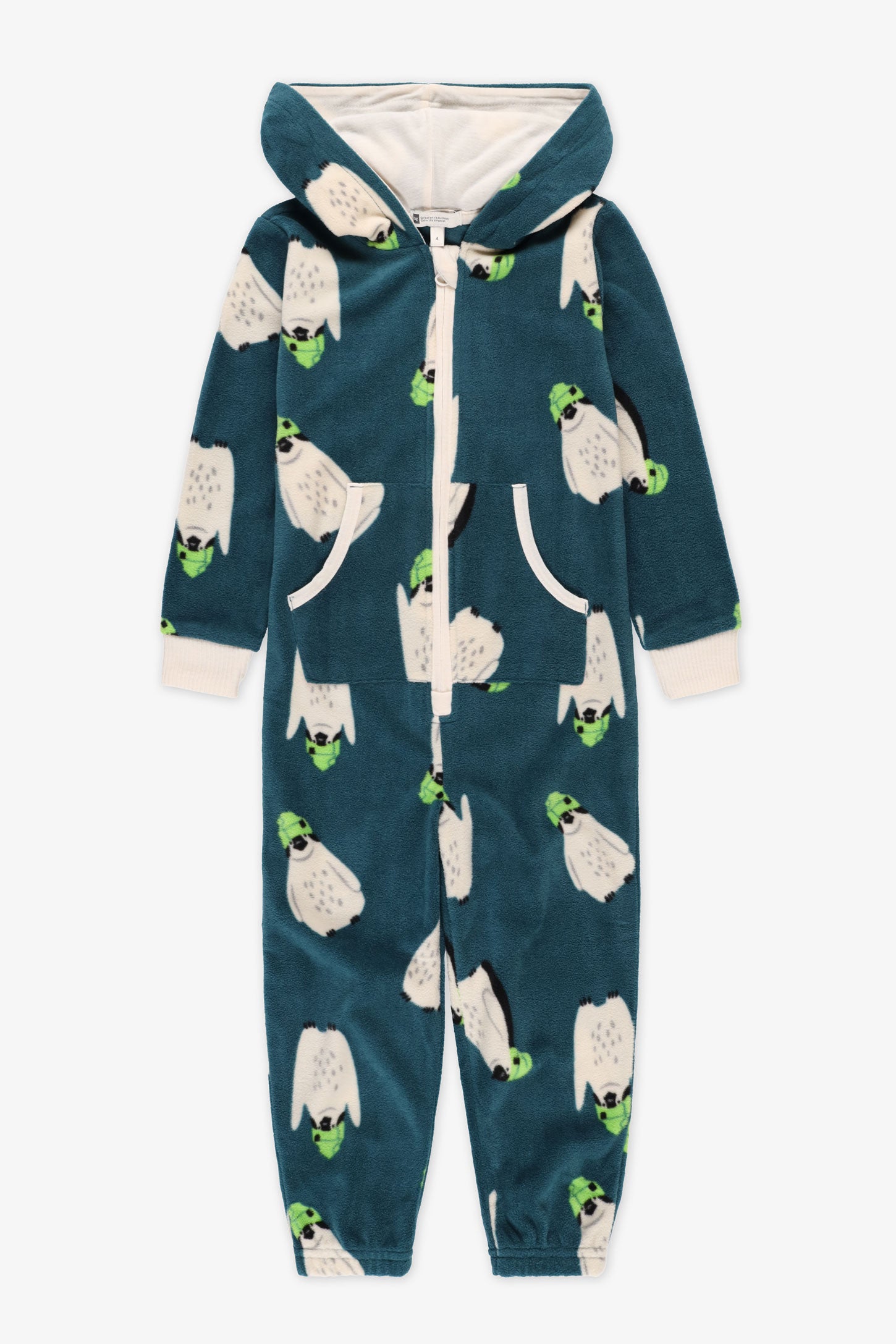 Pyjama 1 pièce à capuchon - Enfant fille && VERT/MULTI