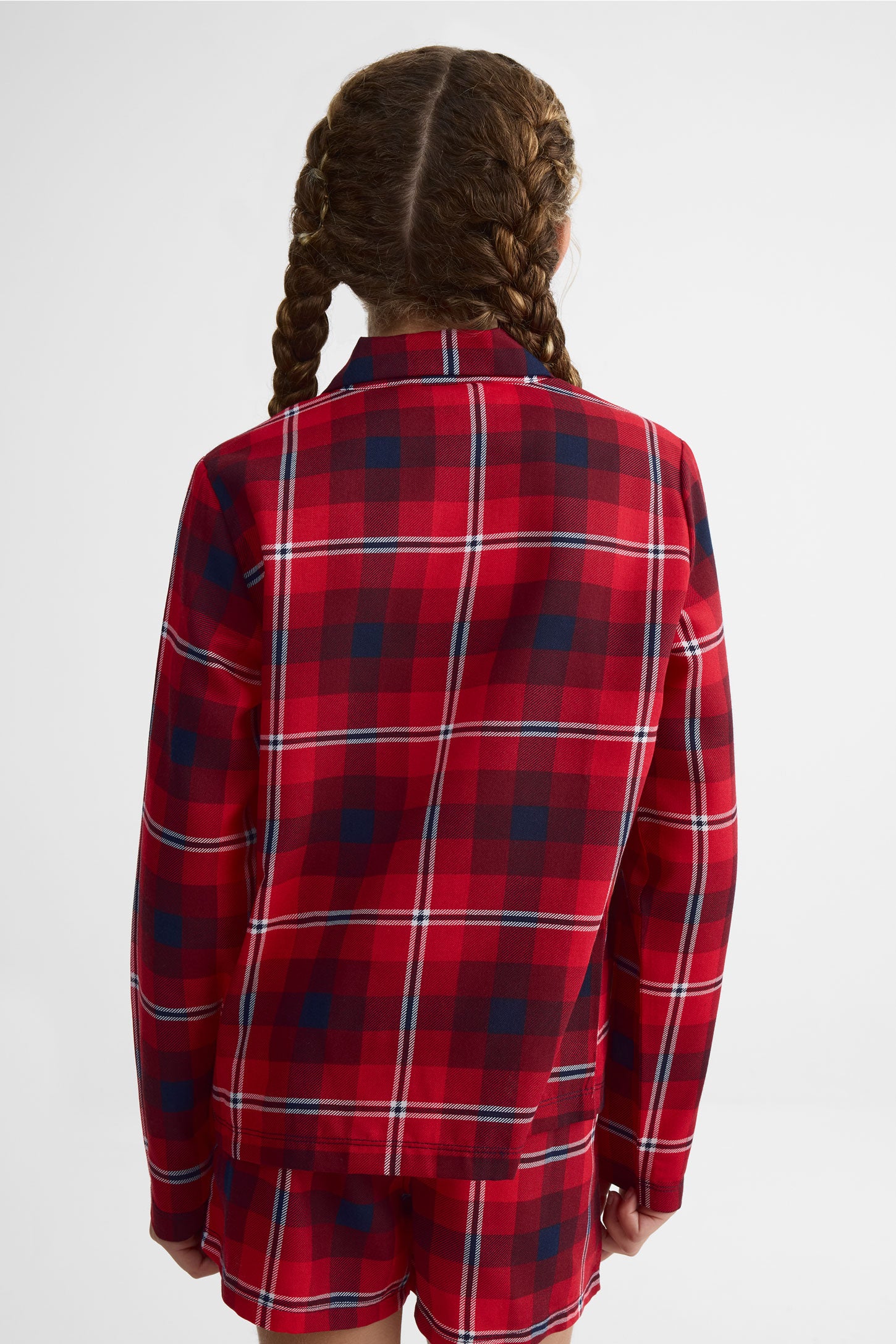 Chemise à manches longues en flanelle - Ado fille && ROUGE/MULTI
