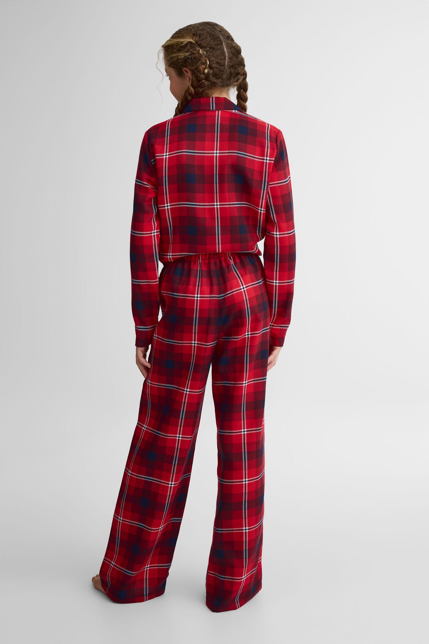 Pantalon élastique à la taille - Ado fille && ROUGE/MULTI