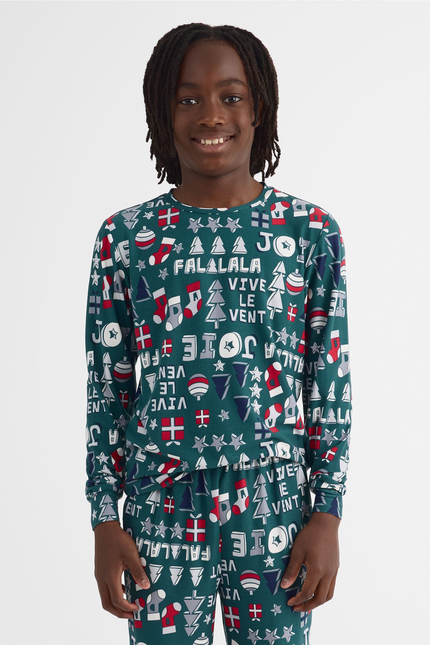 Pyjama 2 pièces graphique - Ado garçon && VERT/MULTI