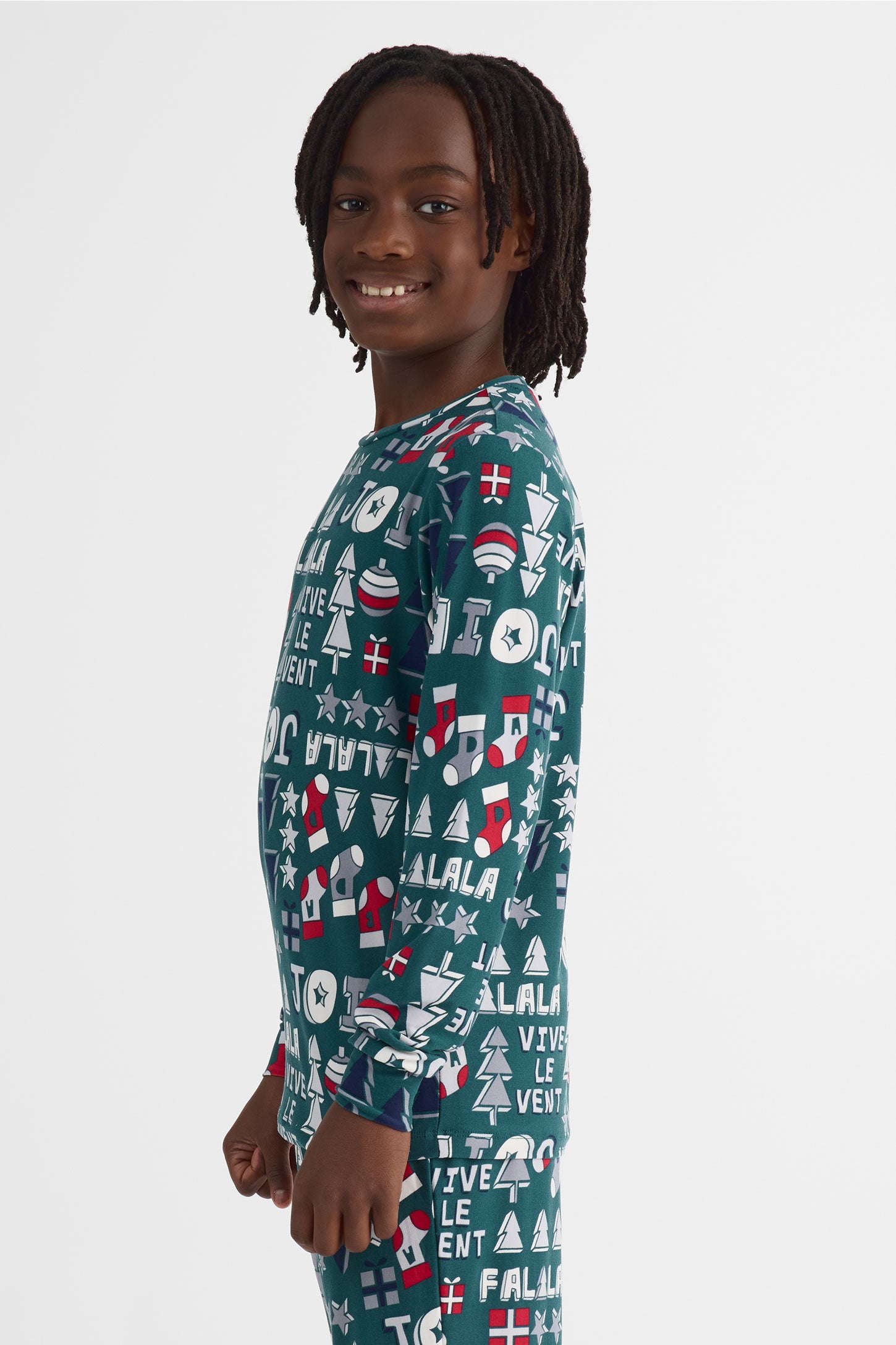 Pyjama 2 pièces graphique - Ado garçon && VERT/MULTI