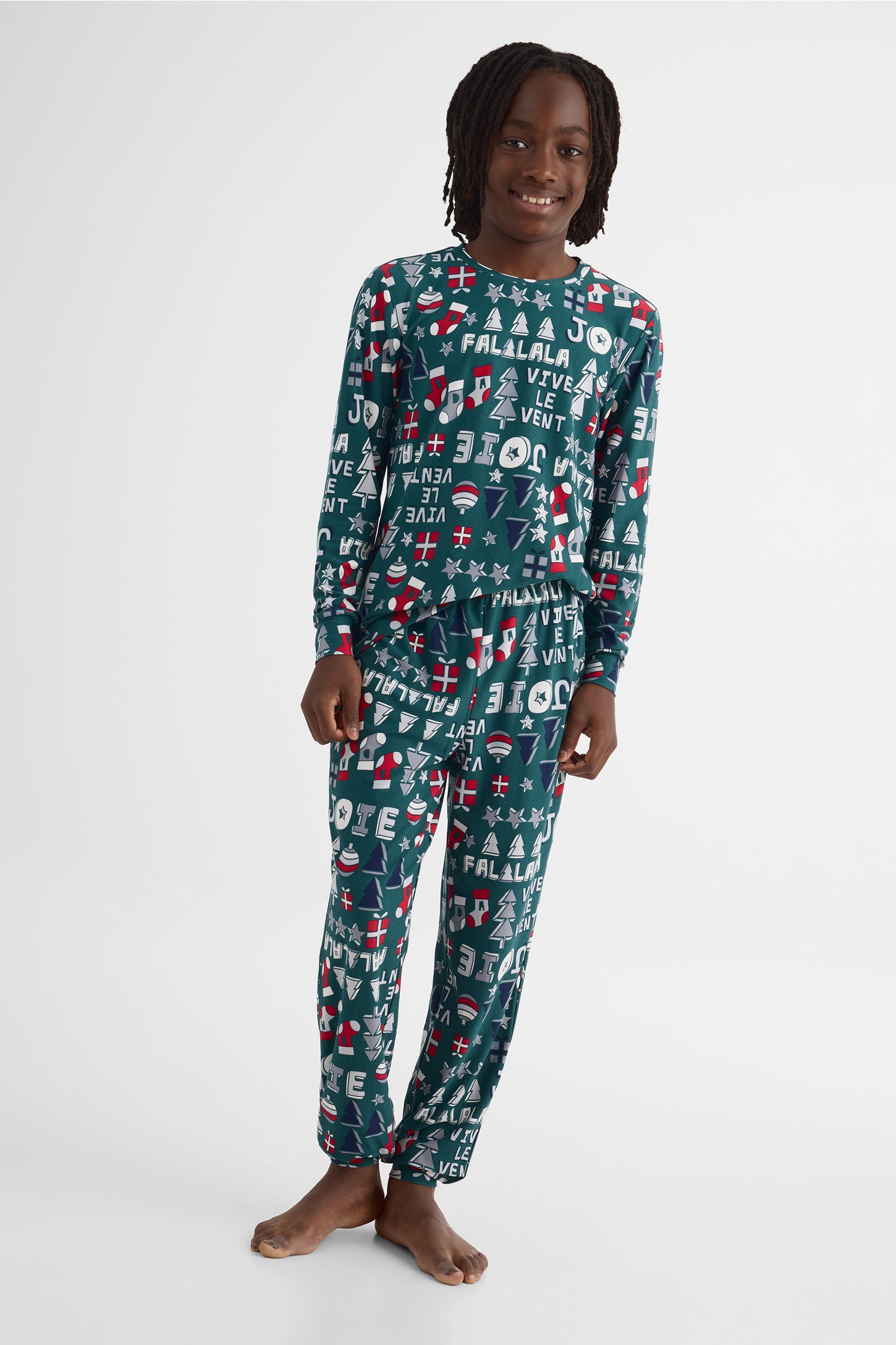 Pyjama 2 pièces graphique - Ado garçon && VERT/MULTI
