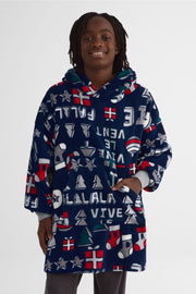 Chandail oversize à capuchon – Ado garçon && MARIN/MULTI