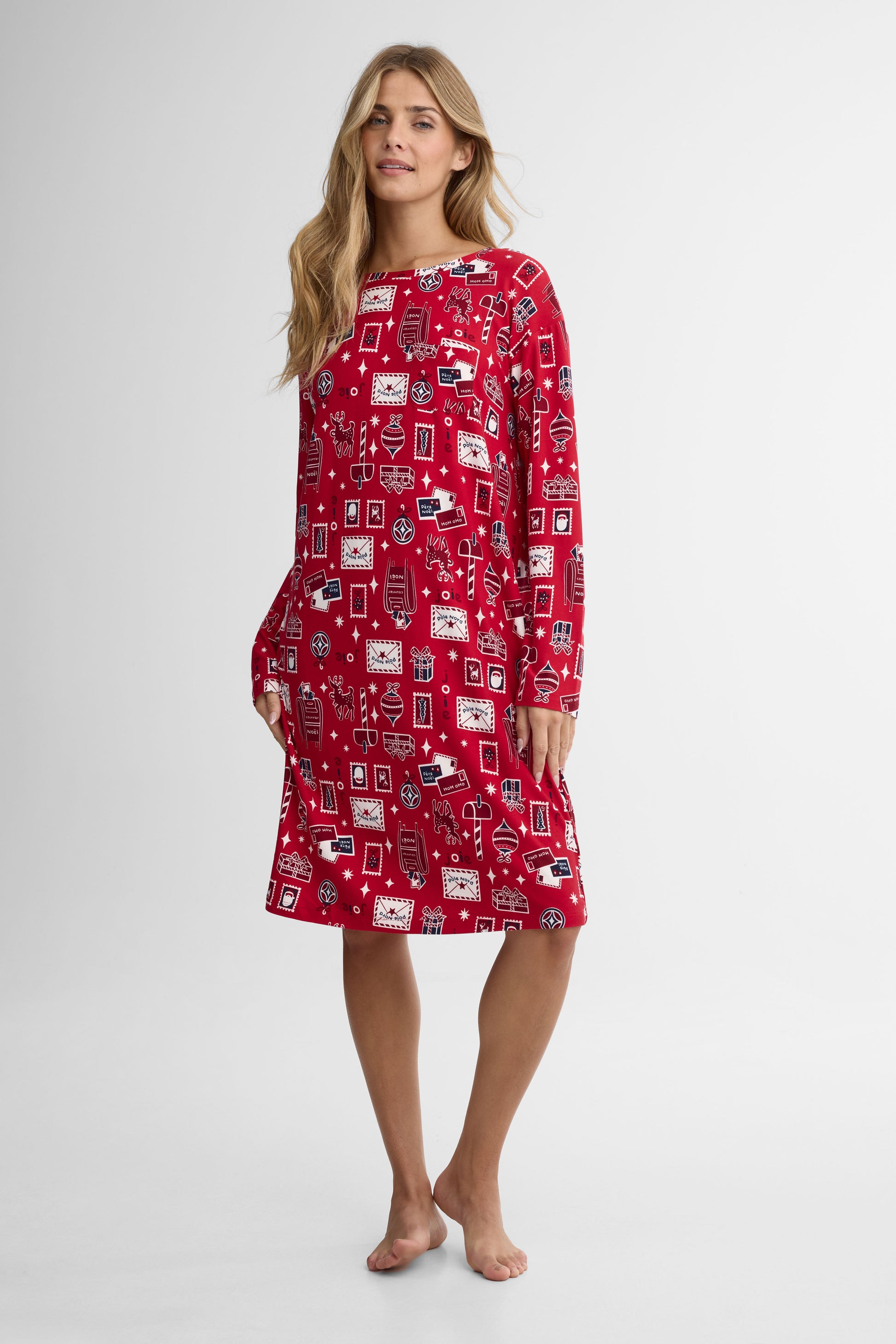 Robe de nuit – Femme && ROUGE/MULTI