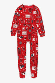 Pyjama 1 pièce unisexe anti-dérapant - Bébé garçon && ROUGE/MULTI