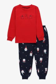 Pyjama 2 pièces unisexe en coton - Bébé garçon && ROUGE