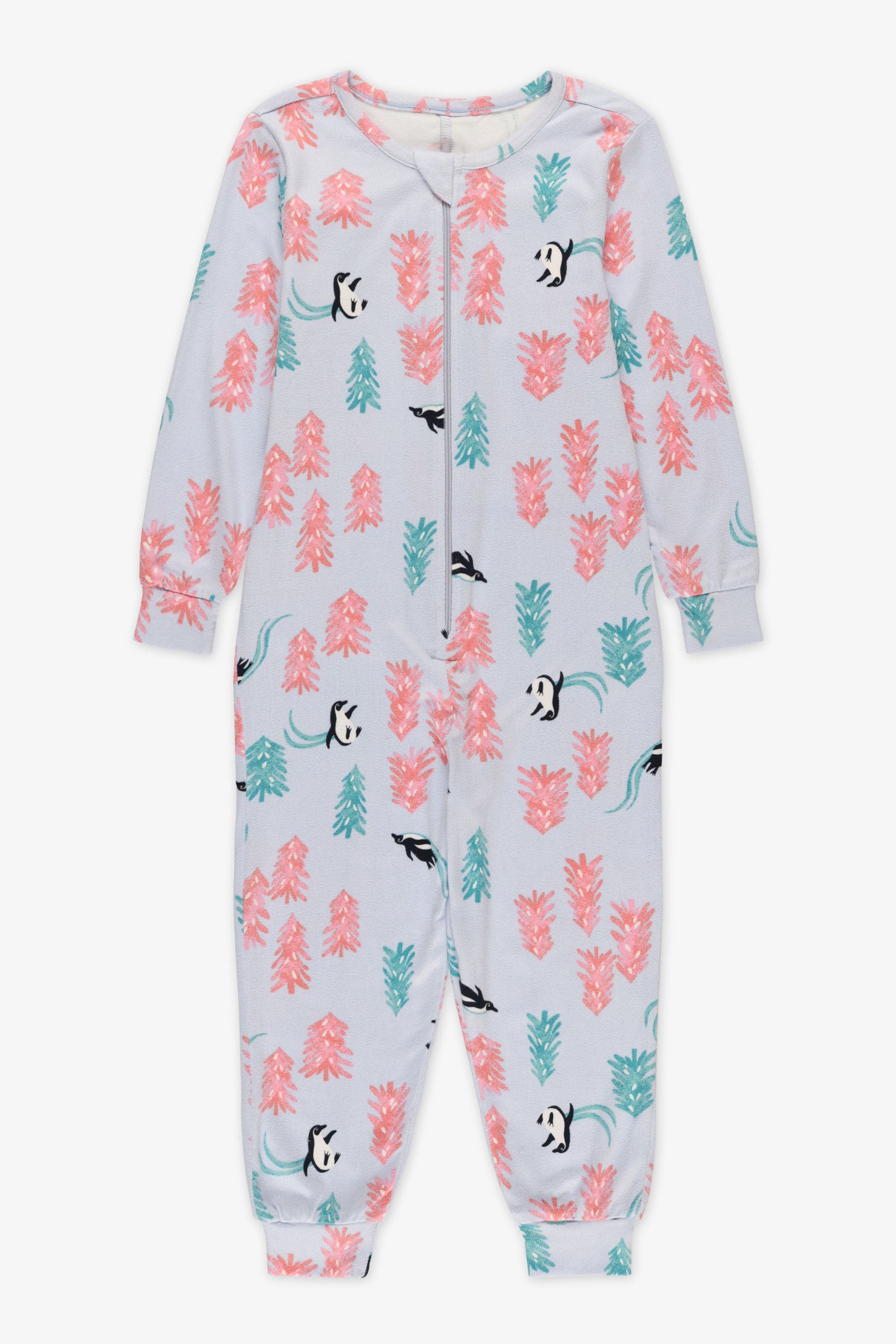 Pyjama 1 pièce imprimé - Enfant fille && BLEU MULTI